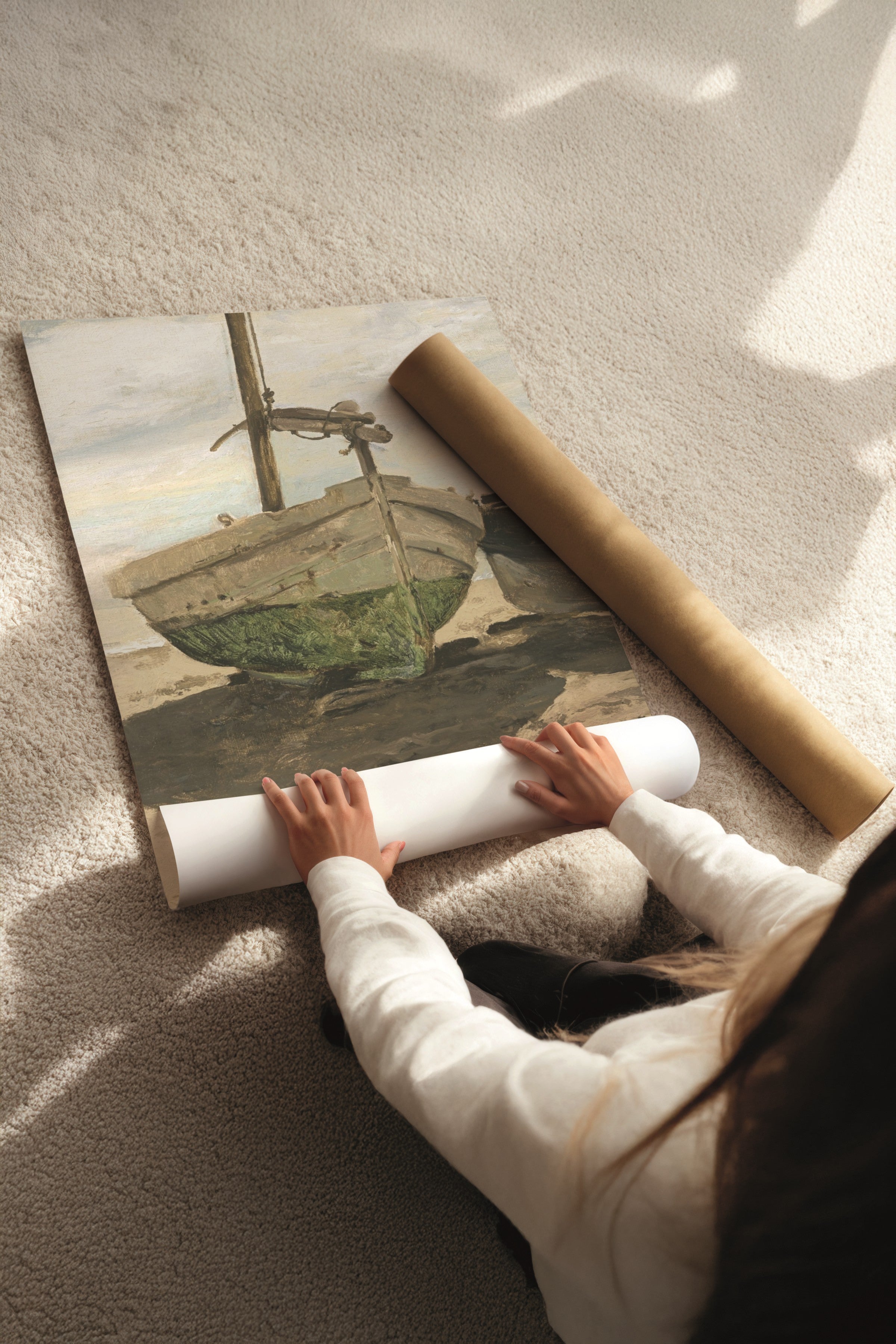 Ahşap Tablo Seti, 3 Adet Ahşap Çerçeveli Poster Art of Green Model No:300887, Yeşil Duvar Dekoru