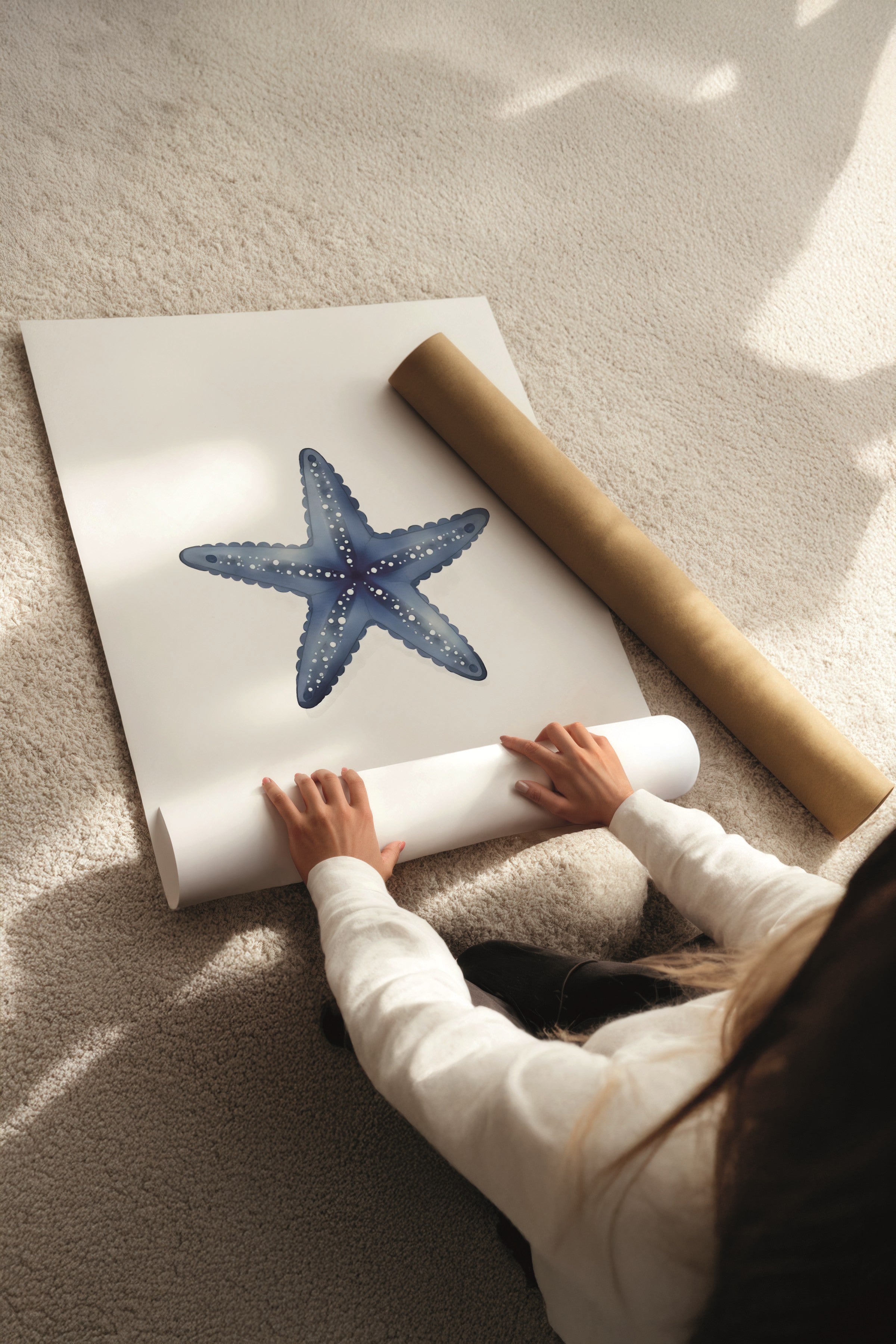 Ahşap Tablo Seti, 3 Adet Ahşap Çerçeveli Poster Mini summer Model No:300857, Mavi Duvar Dekoru