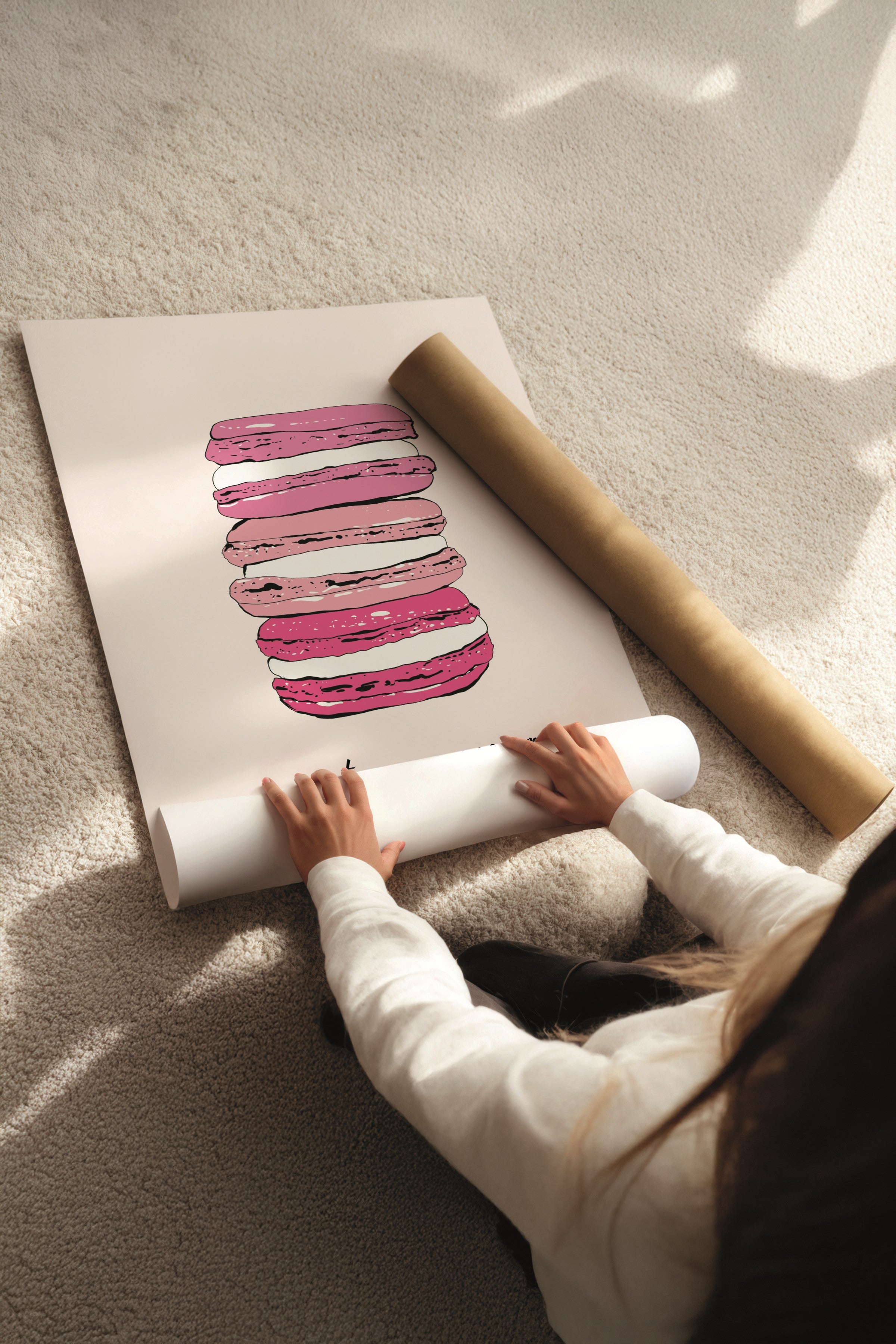 Ahşap Tablo Seti, 3 Adet Ahşap Çerçeveli Poster Pink Motivation Model No:300811, Pembe Duvar Dekoru