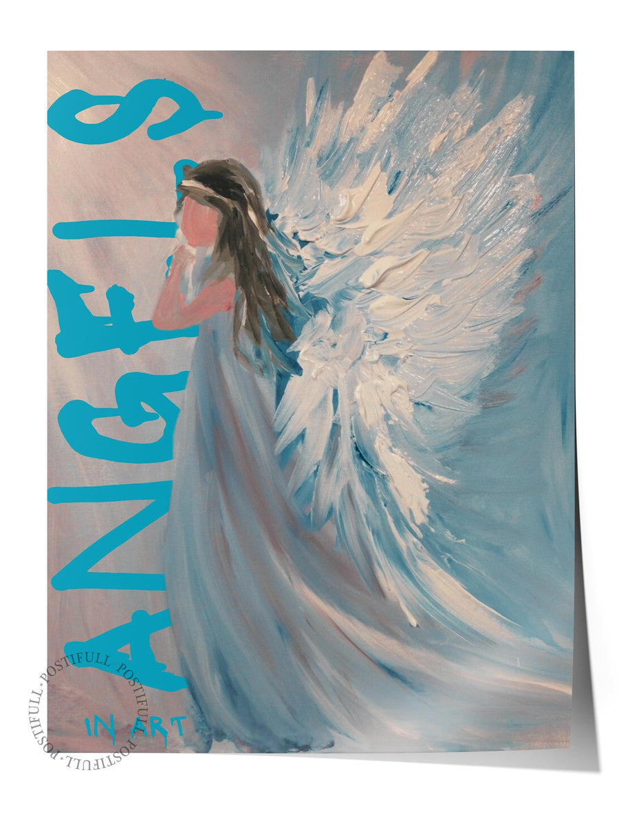 ANGELS IN ART Alternatif Sanat Çerçevesiz Poster