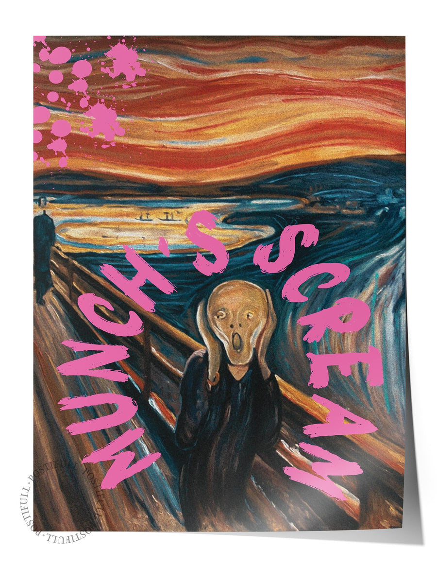 Munch's Scream Alternatif Sanat Çerçevesiz Poster
