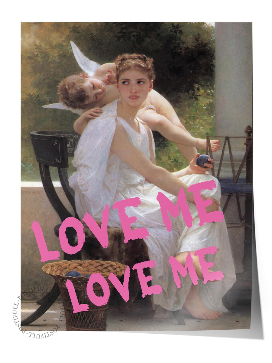 LOVE ME LOVE ME Alternatif Sanat Çerçevesiz Poster
