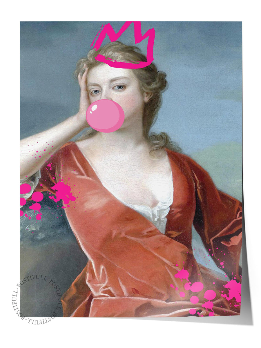 Soyut ve Mizahi Portre Alternatif Sanat Çerçevesiz Poster