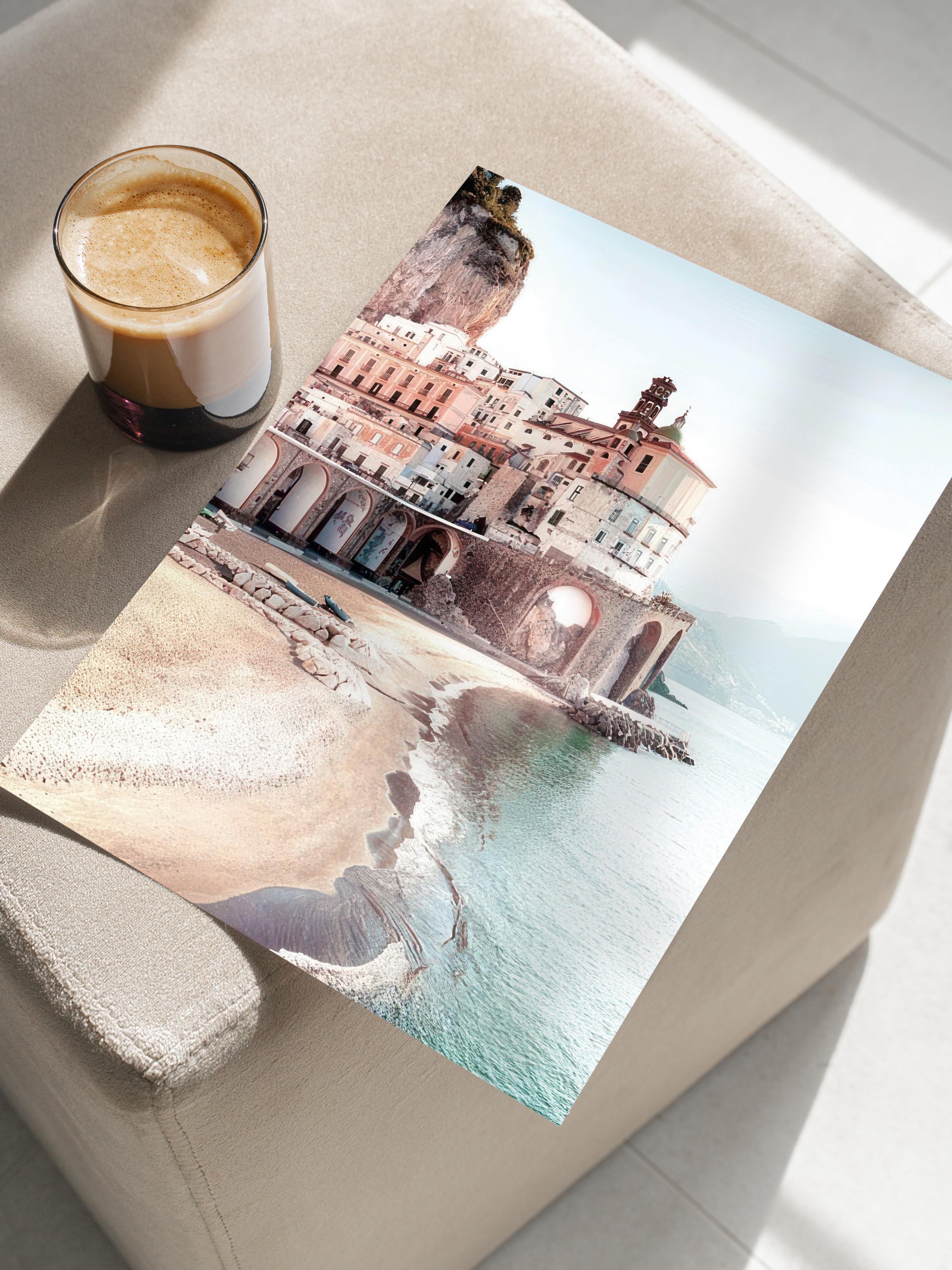 Amalfi Coast Poster, Çerçevesiz Duvar Posteri, Dikey Duvar Tablosu Comfort Serisi NO:108447