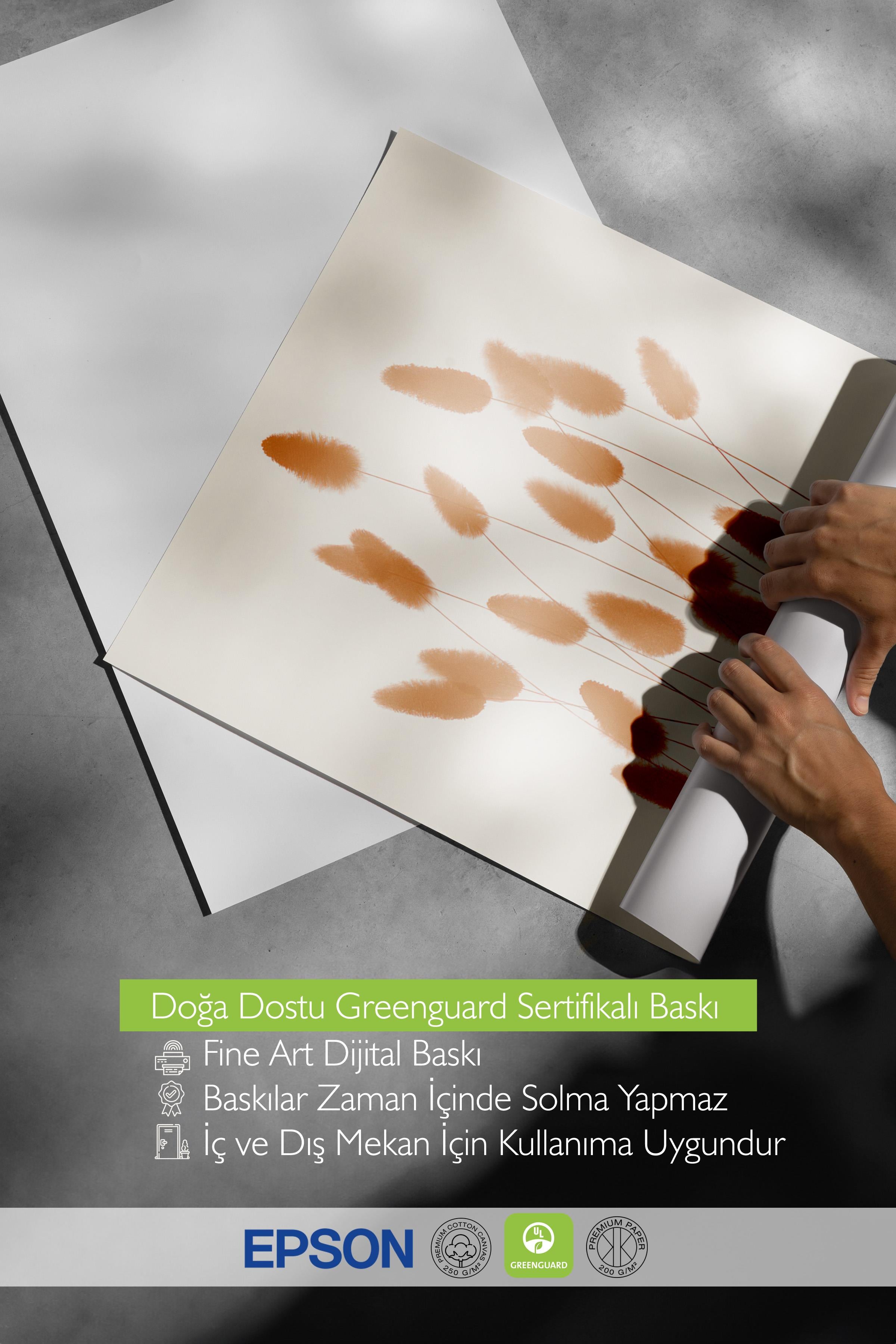 Aquarelle Reeds Poster, Çerçevesiz Duvar Posteri, Dikey Duvar Tablosu Comfort Serisi NO:108529