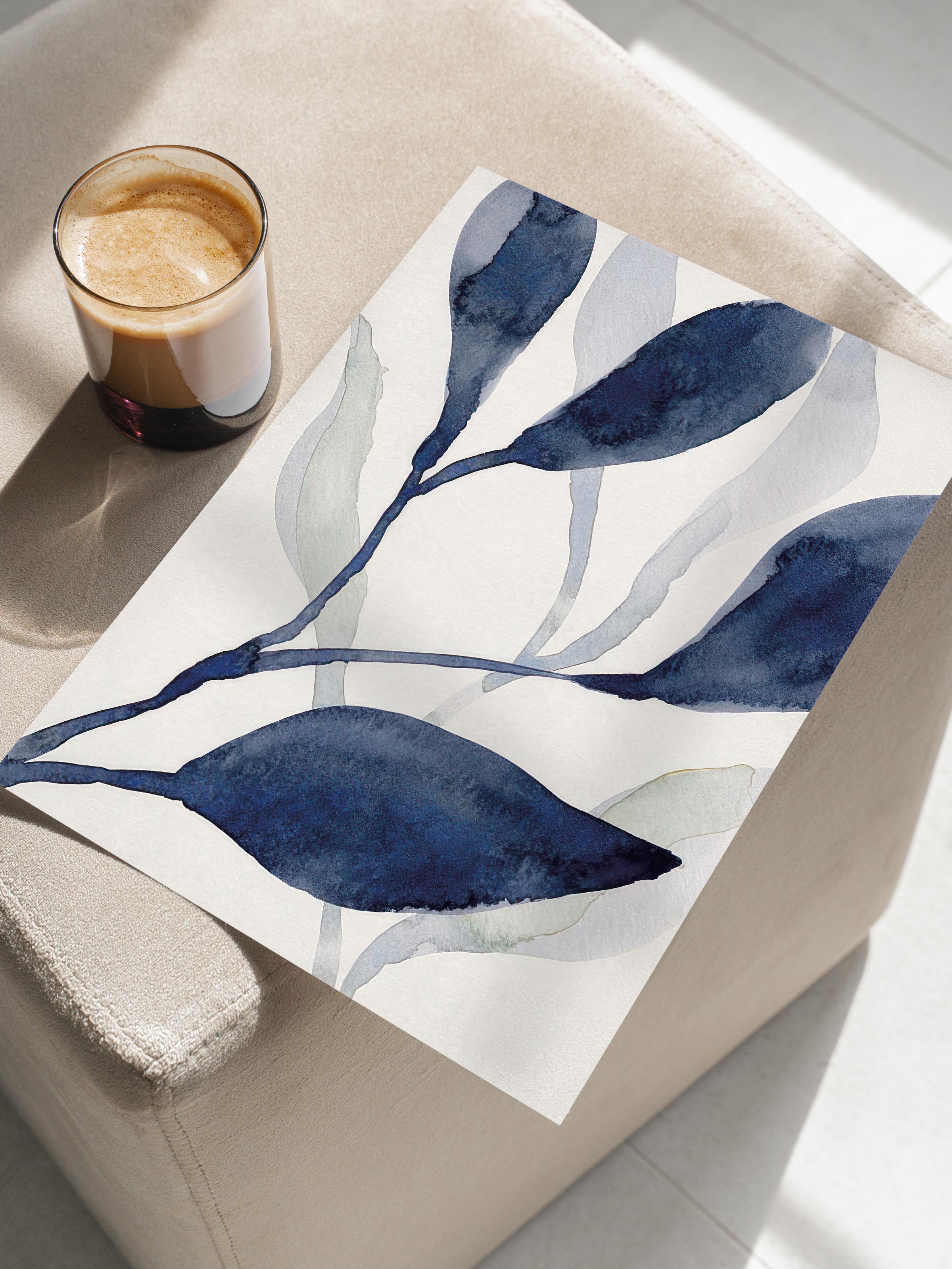 Aquatic Greenery No1 Poster, Dikey Duvar Tablosu Comfort Serisi NO:108526