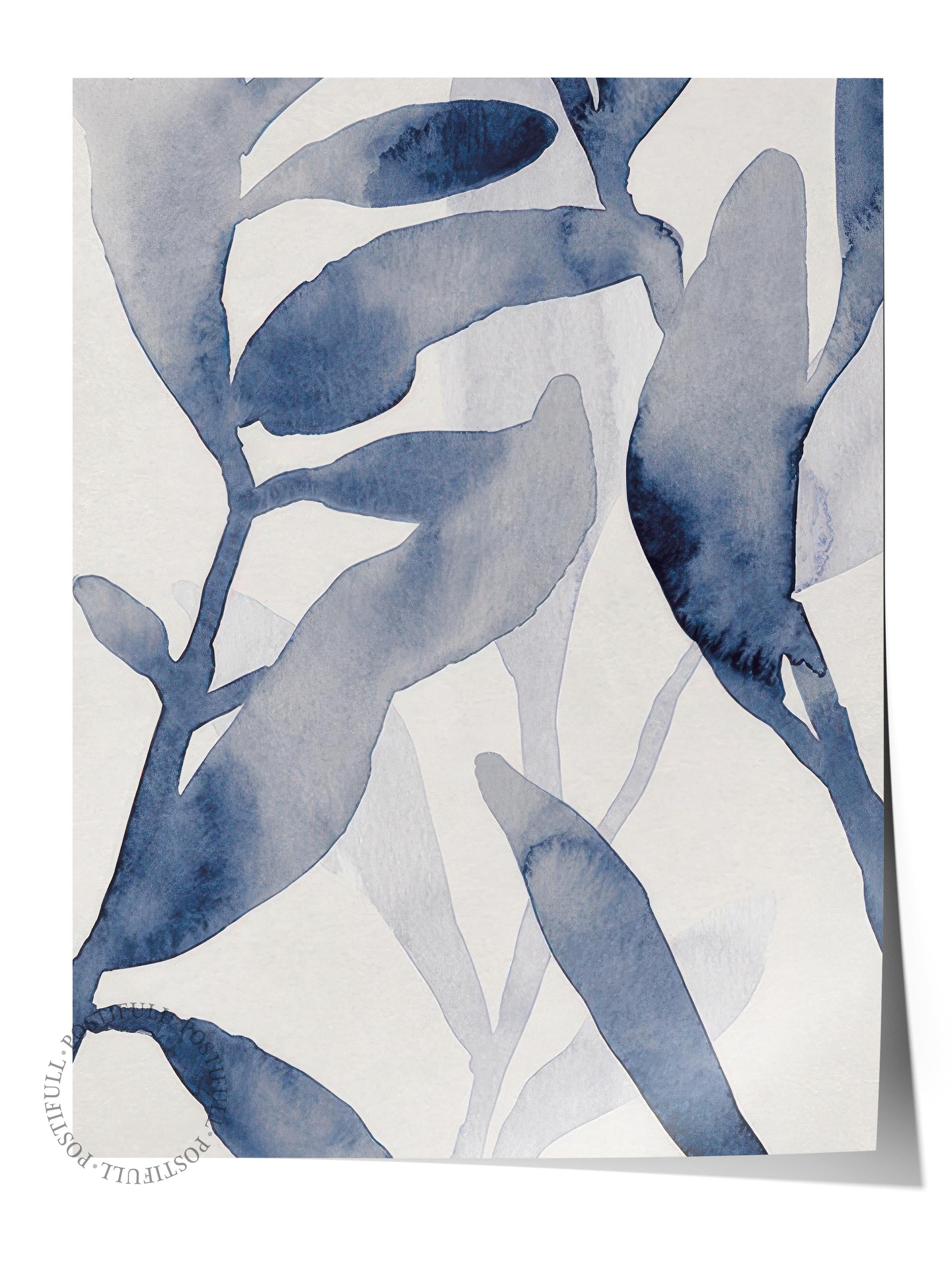 Aquatic Greenery No2 Poster, Dikey Duvar Tablosu Comfort Serisi NO:108527