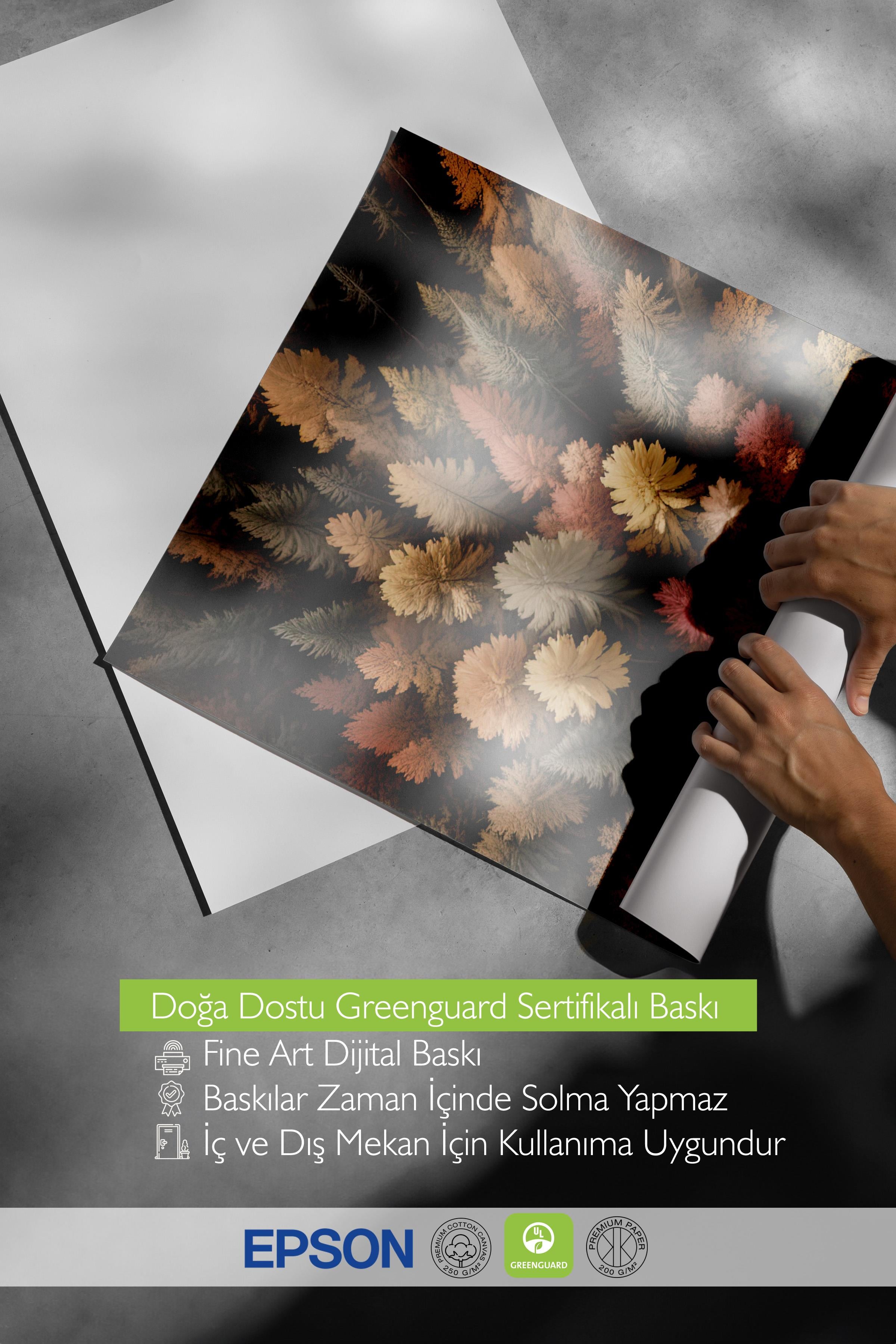 Autumn Forest Poster, Çerçevesiz Duvar Posteri, Dikey Duvar Tablosu Comfort Serisi NO:108293