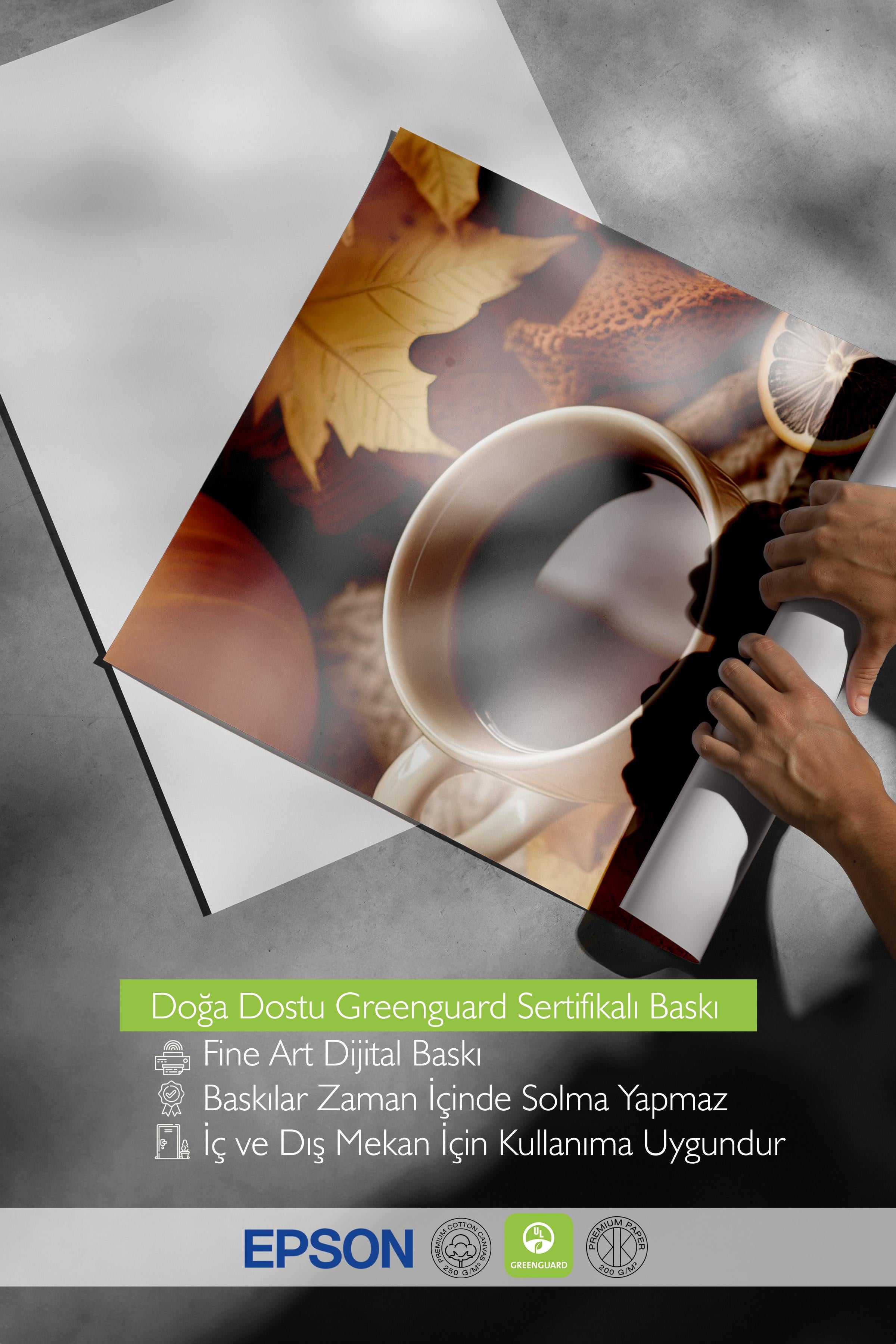 Autumn Tea Poster, Çerçevesiz Duvar Posteri, Dikey Duvar Tablosu Comfort Serisi NO:108348