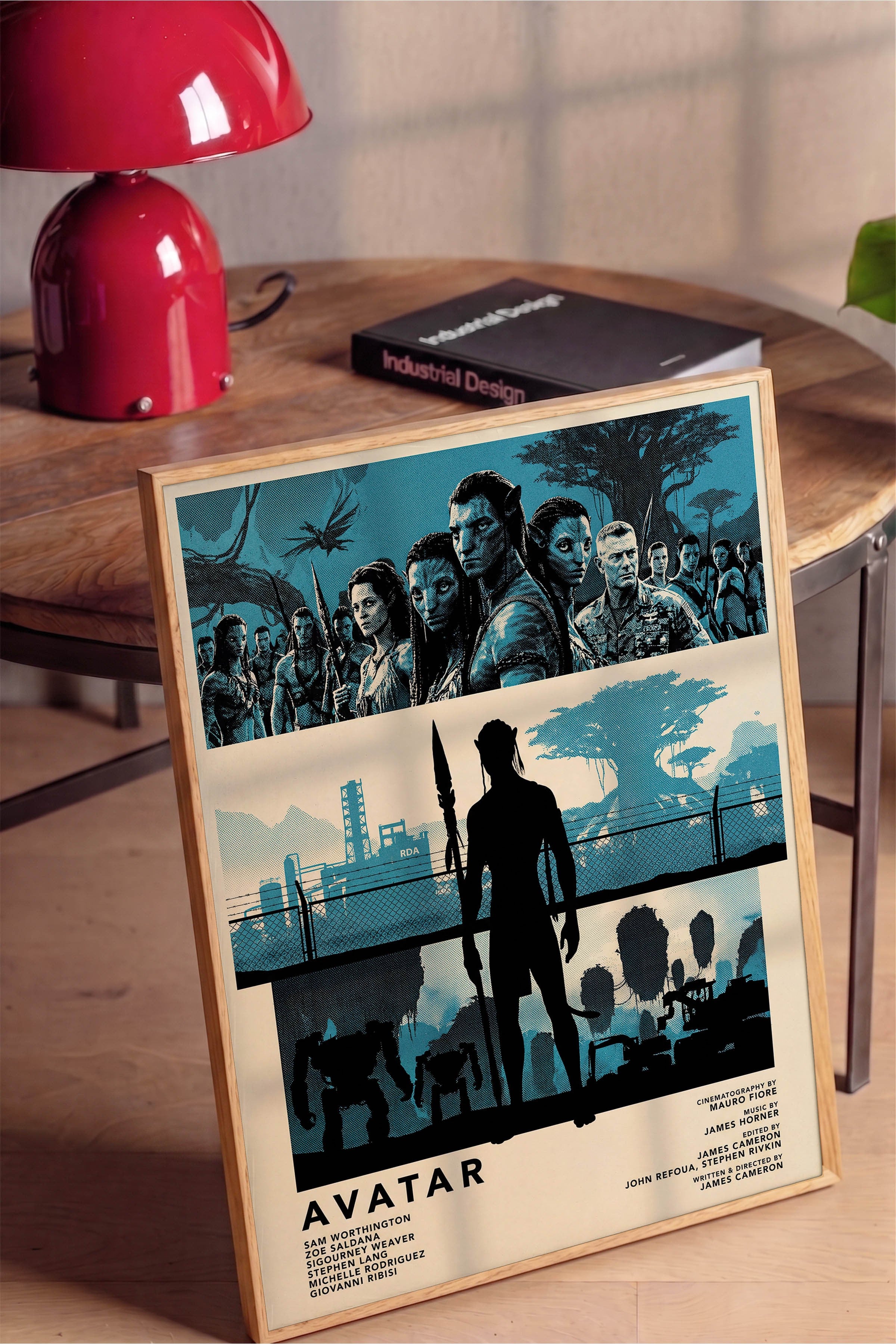 Avatar Ahşap Çerçeveli Poster, Sinema ve Dizi Tablo, Film Dizi Afişleri NO:112810