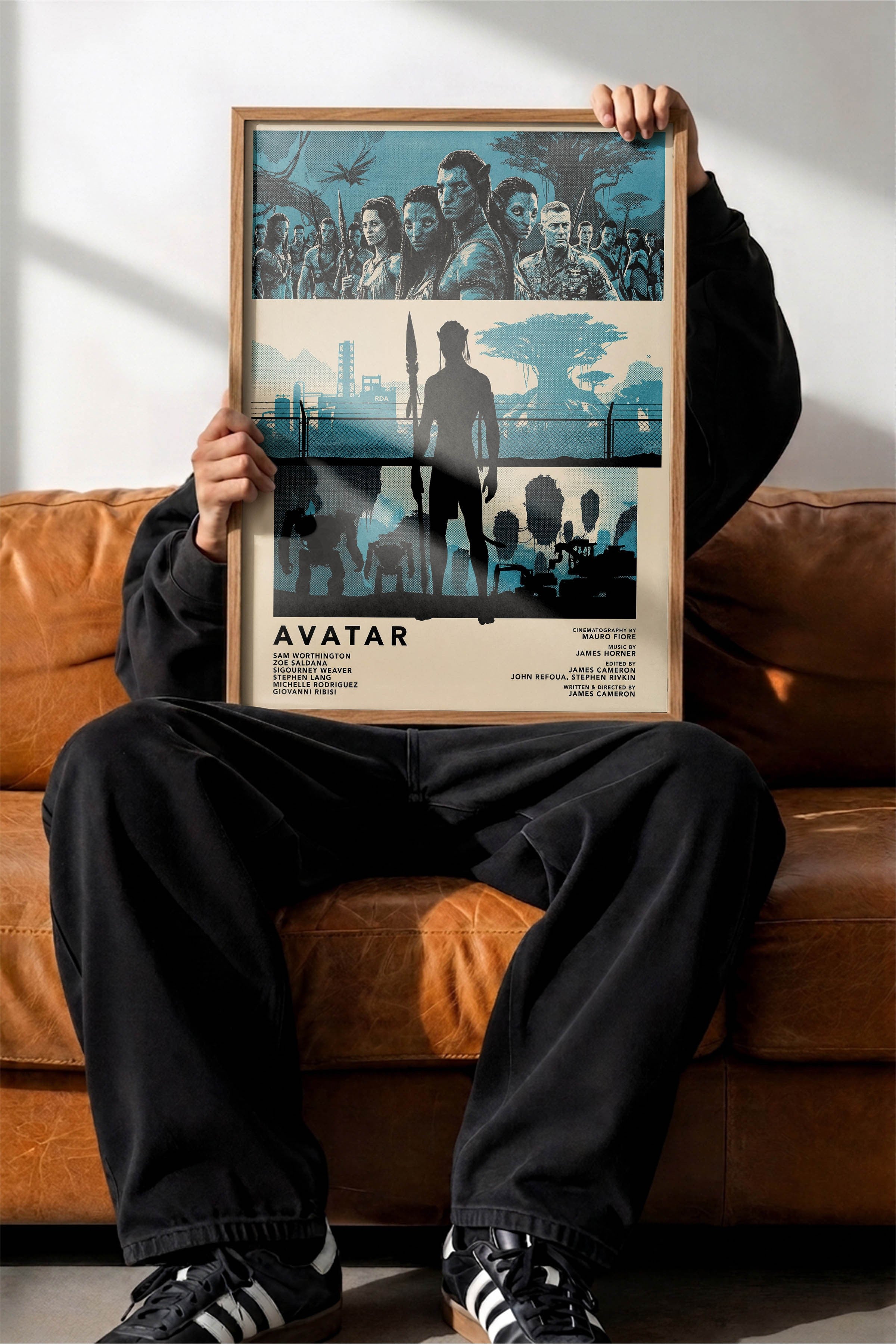 Avatar Ahşap Çerçeveli Poster, Sinema ve Dizi Tablo, Film Dizi Afişleri NO:112810