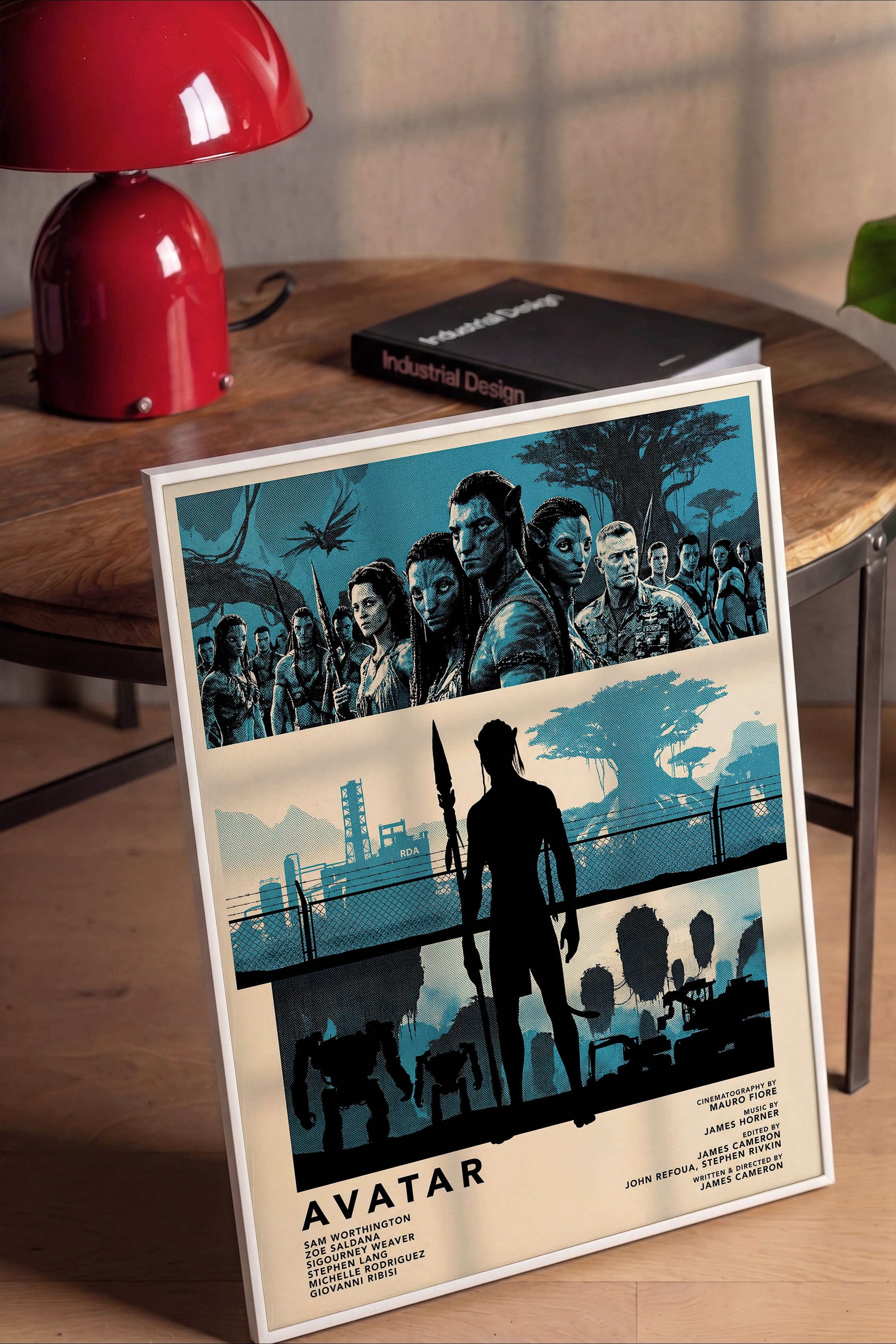 Avatar Beyaz Çerçeveli Poster, Sinema ve Dizi Tablo, Film Dizi Afişleri NO:112810