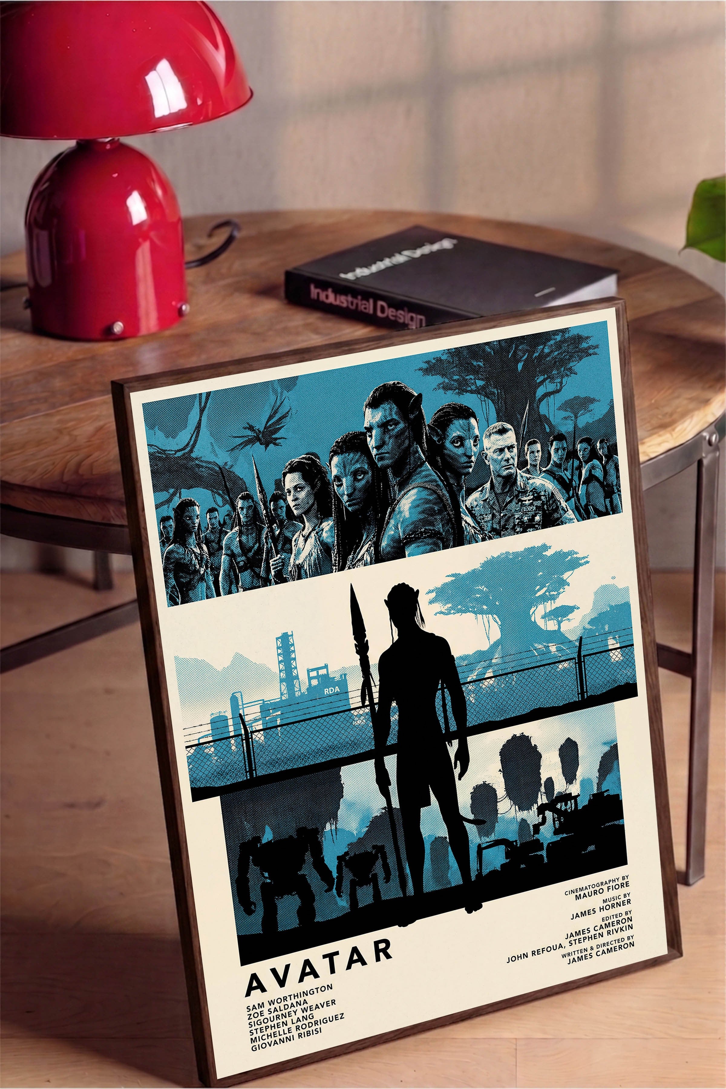 Avatar Kahverengi Çerçeveli Poster, Sinema ve Dizi Tablo, Film Dizi Afişleri NO:112810