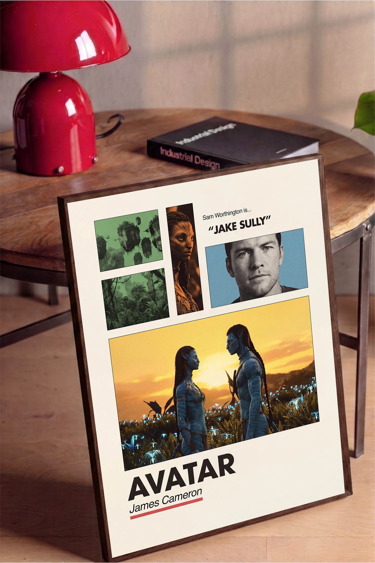 Avatar Kahverengi Çerçeveli Poster, Sinema ve Dizi Tablo, Film Dizi Afişleri NO:112938