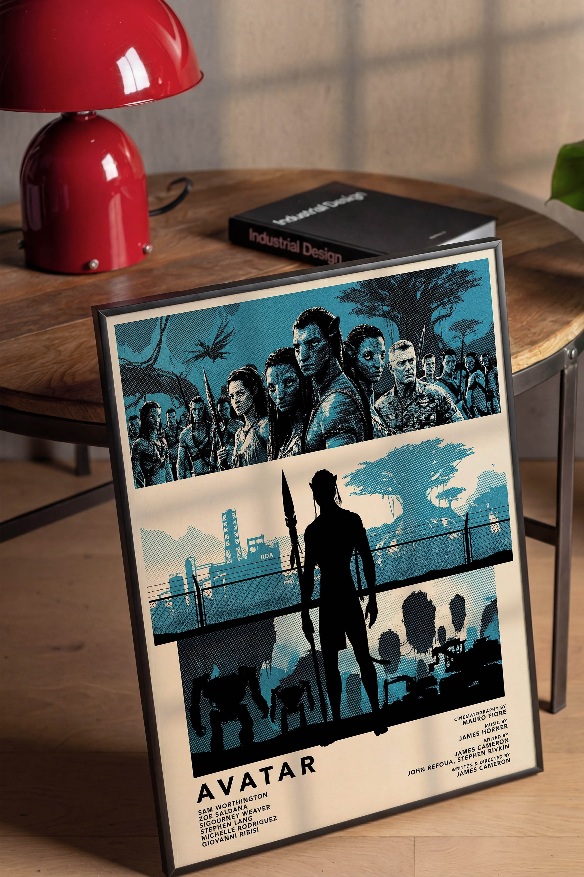 Avatar Siyah Çerçeveli Poster, Sinema ve Dizi Tablo, Film Dizi Afişleri NO:112810