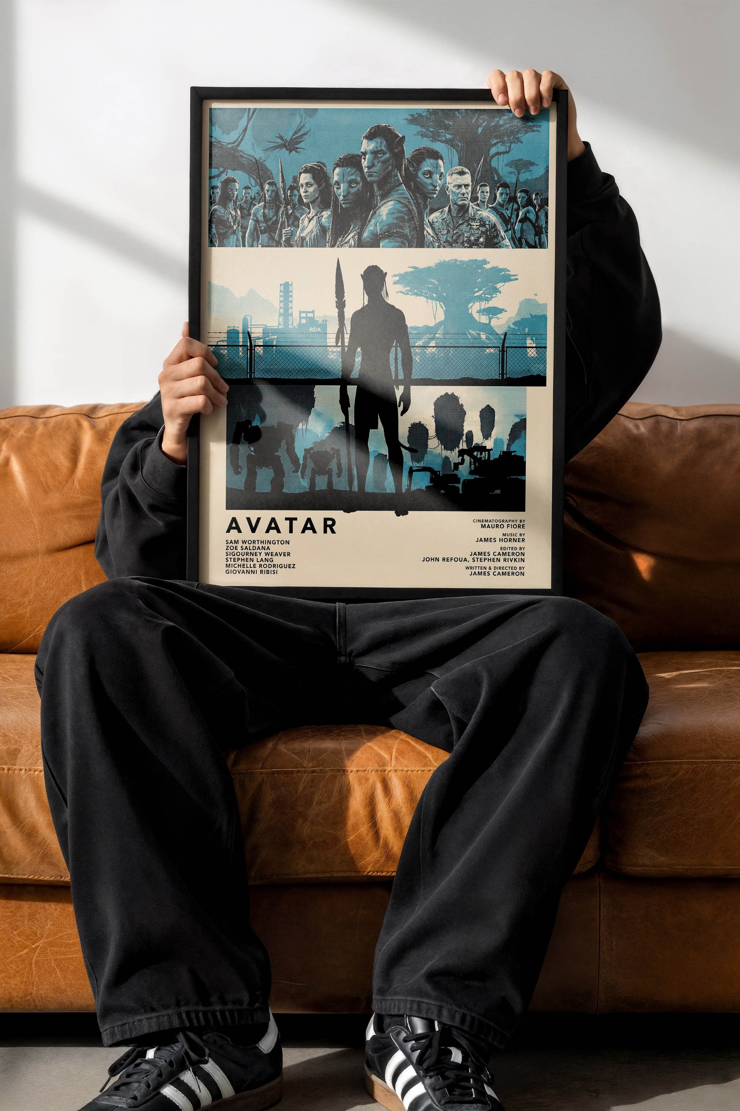 Avatar Siyah Çerçeveli Poster, Sinema ve Dizi Tablo, Film Dizi Afişleri NO:112810