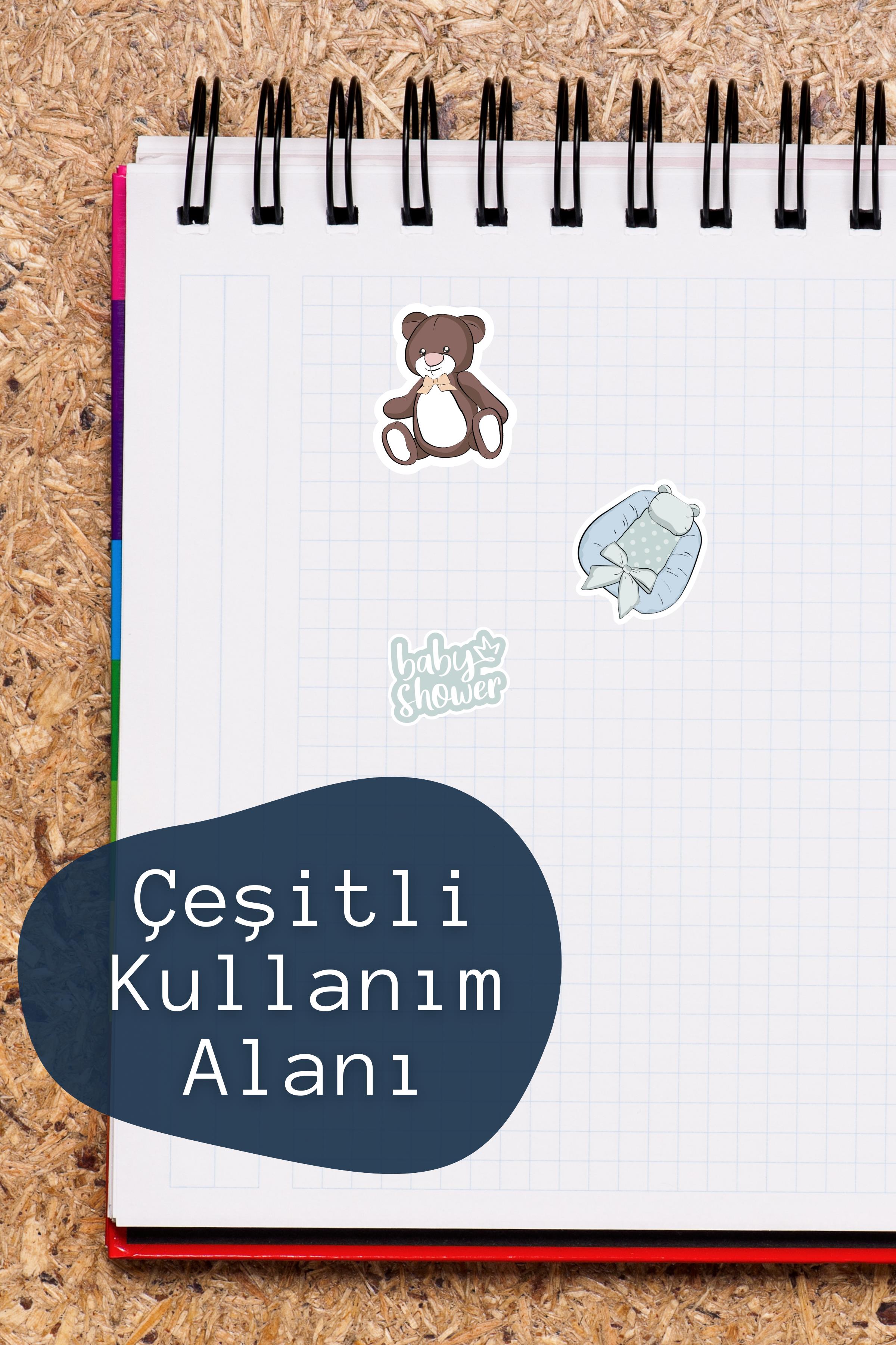 Erkek Annesi Temalı Sticker ve Etiket Seti - Orta Boy - Su Geçirmez, Kalın Yapışkanlı Sticker Seti