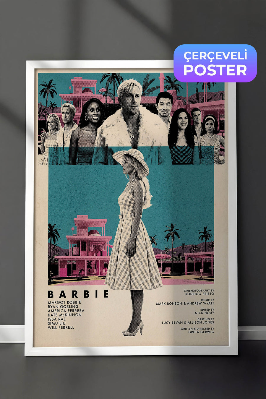 BARBIE Poster – Beyaz Çerçeveli Tablo
