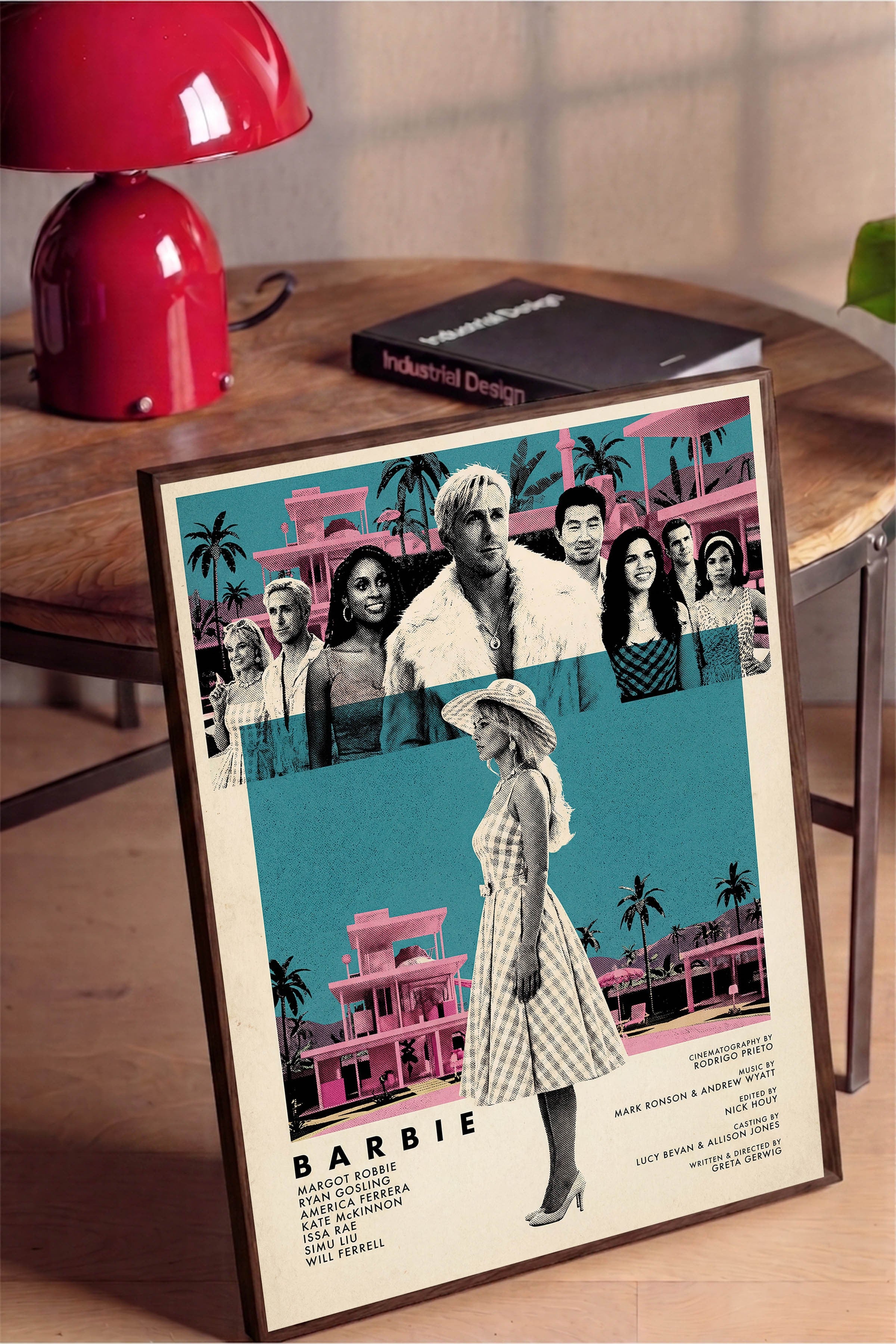 Barbie Kahverengi Çerçeveli Poster, Sinema ve Dizi Tablo, Film Dizi Afişleri NO:112814