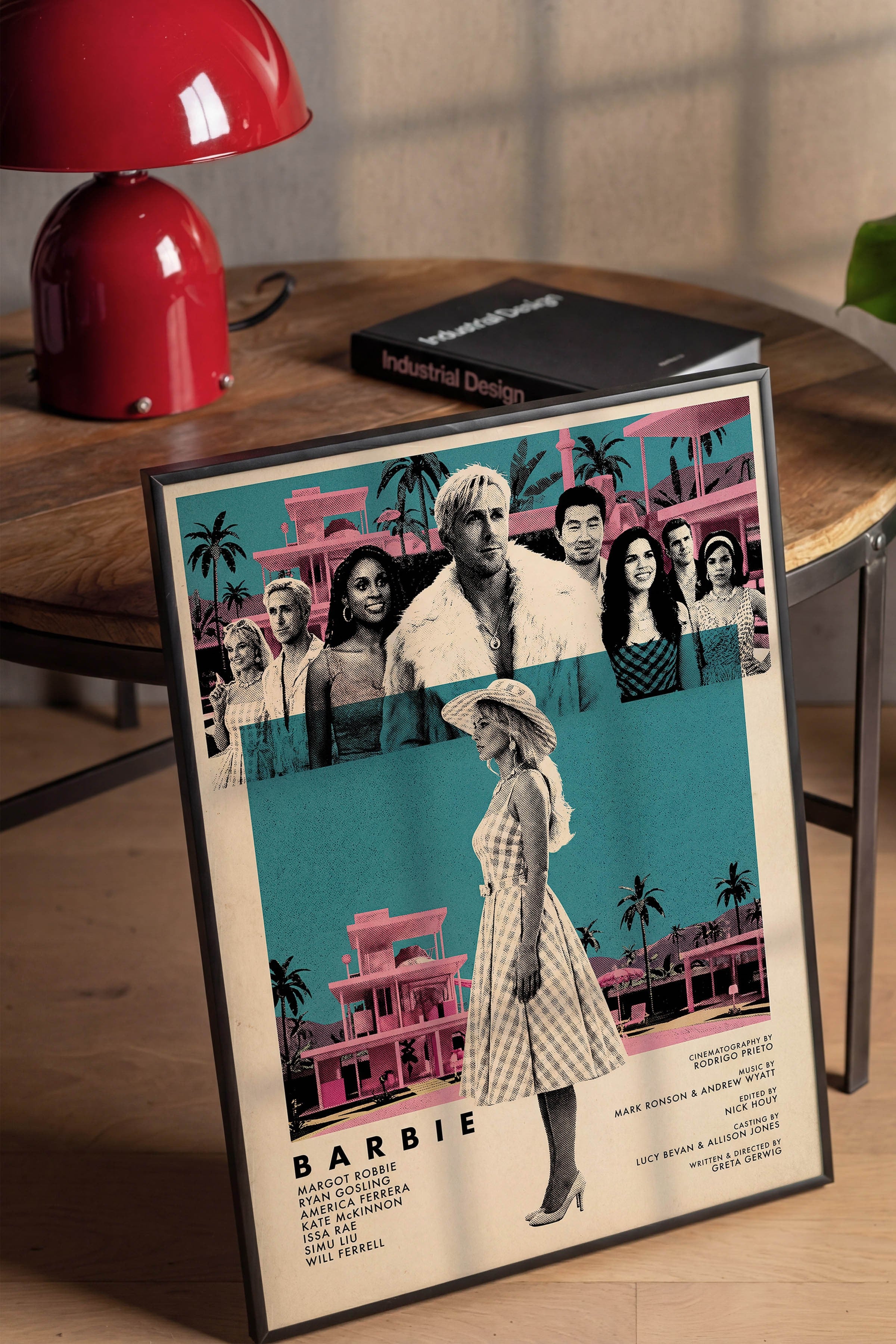 Barbie Siyah Çerçeveli Poster, Sinema ve Dizi Tablo, Film Dizi Afişleri NO:112814