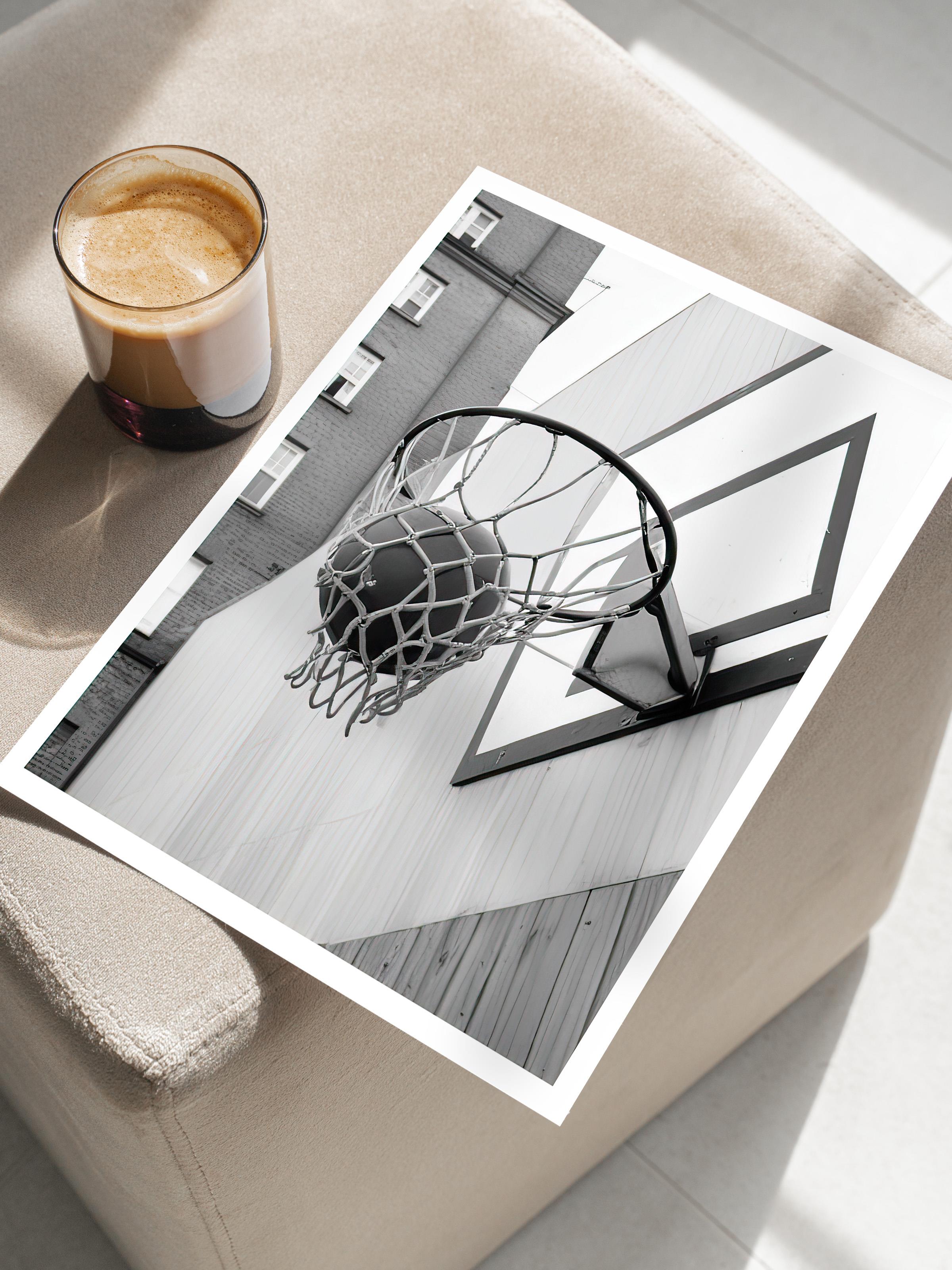 Basketball Score Poster, Çerçevesiz Duvar Posteri, Dikey Duvar Tablosu Comfort Serisi NO:108327