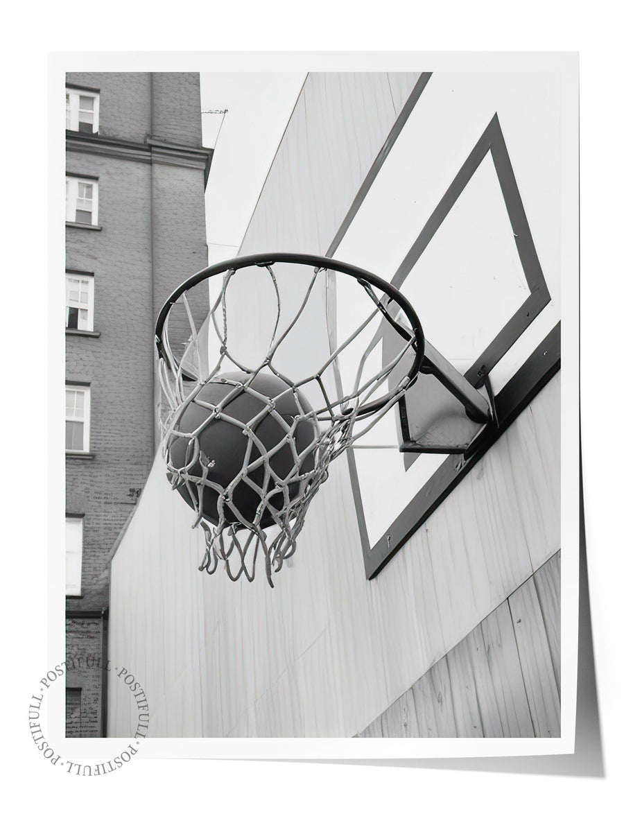 Basketball Score Poster, Çerçevesiz Duvar Posteri, Dikey Duvar Tablosu Comfort Serisi NO:108327