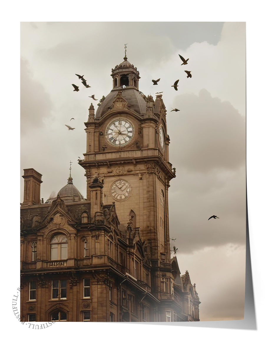 Bats by the Building Poster, Dikey Duvar Tablosu Comfort Serisi NO:108360