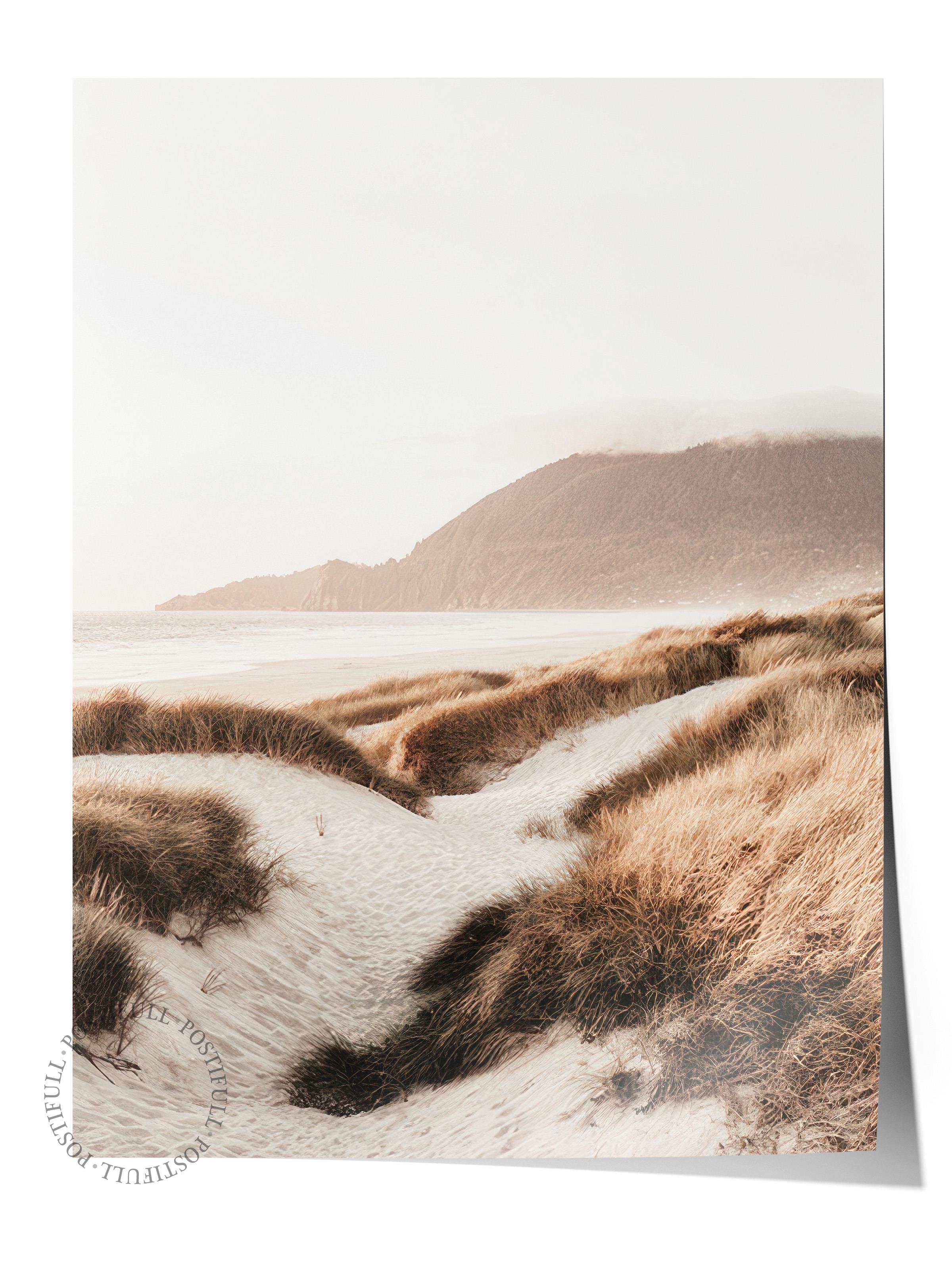 Beach Sand Dunes Poster, Çerçevesiz Duvar Posteri, Dikey Duvar Tablosu Comfort Serisi NO:108506