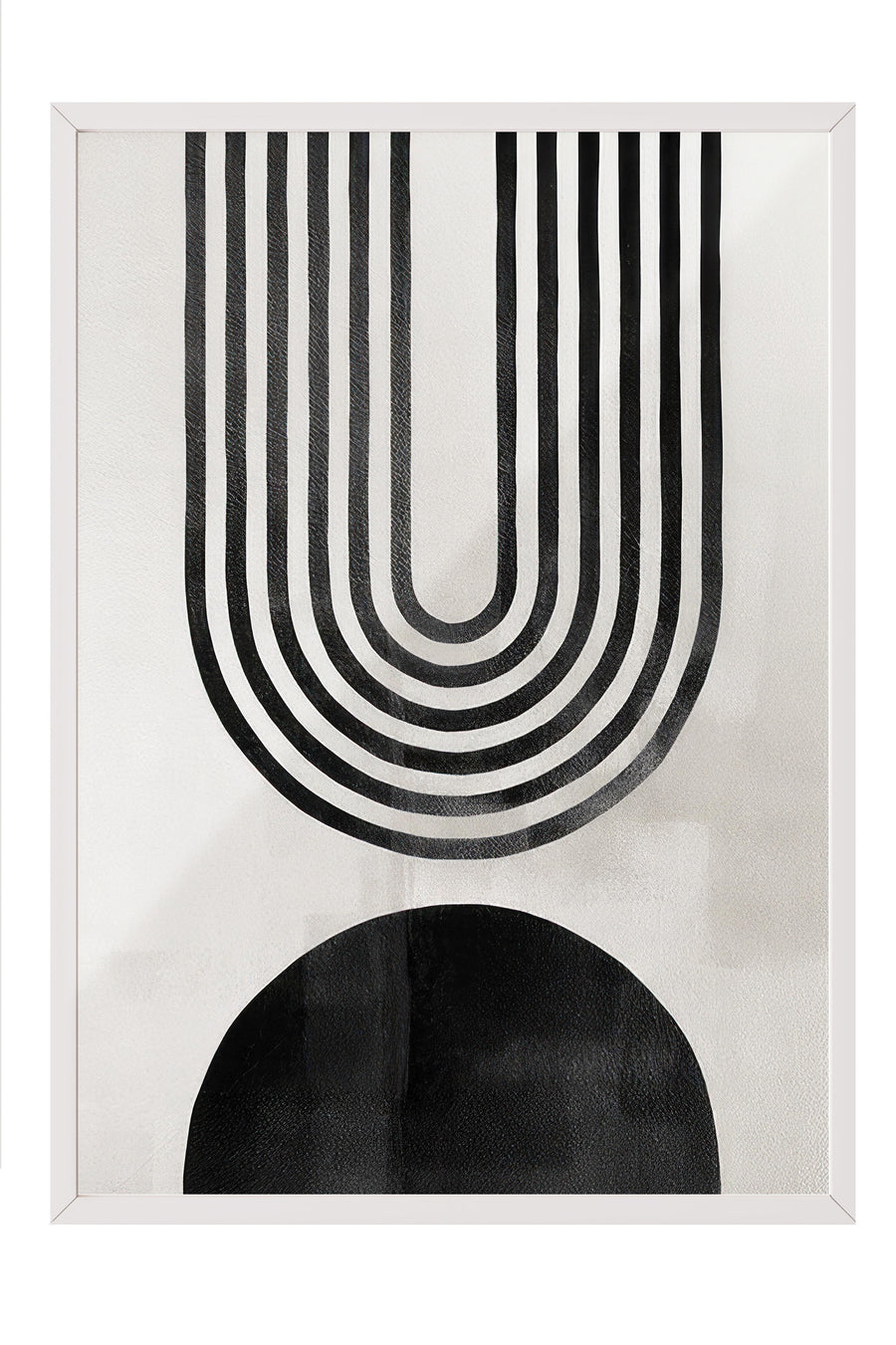 Soyut Dönüşüm Poster – Beyaz Çerçeveli Tablo