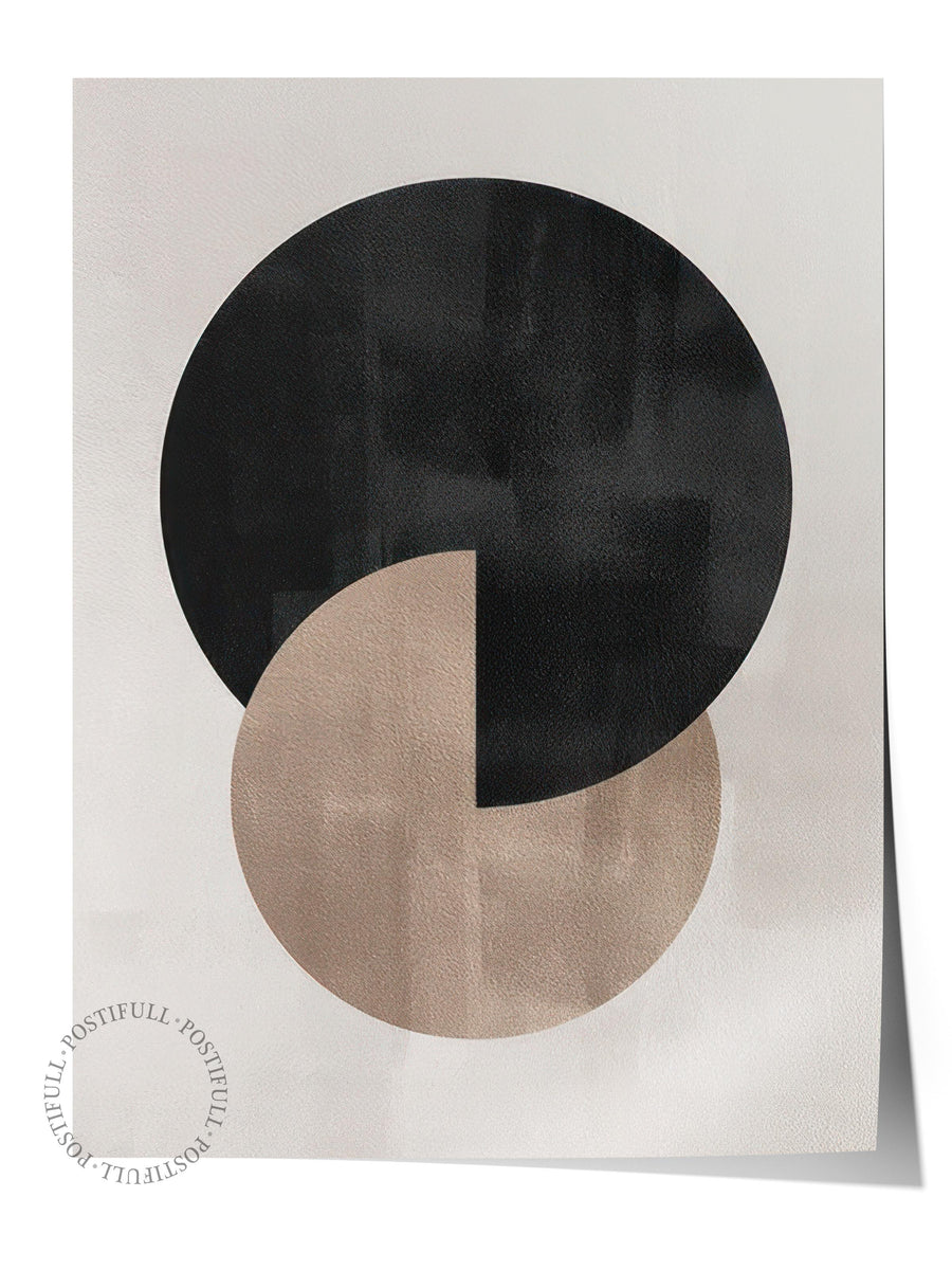 Geometrik Daireler Comfort Serisi Çerçevesiz Poster