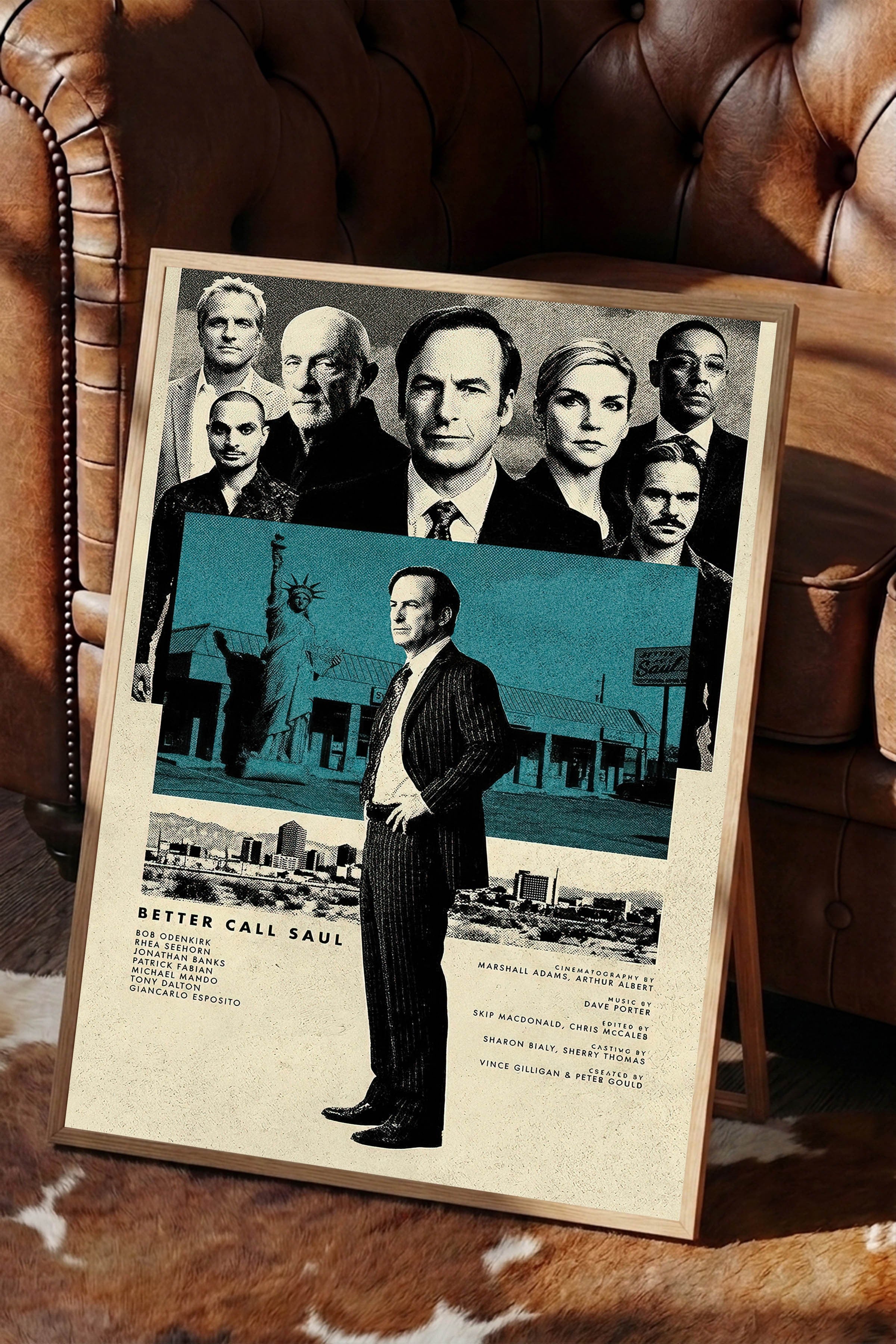 Better Call Saul Ahşap Çerçeveli Poster, Sinema ve Dizi Tablo, Film Dizi Afişleri NO:112793