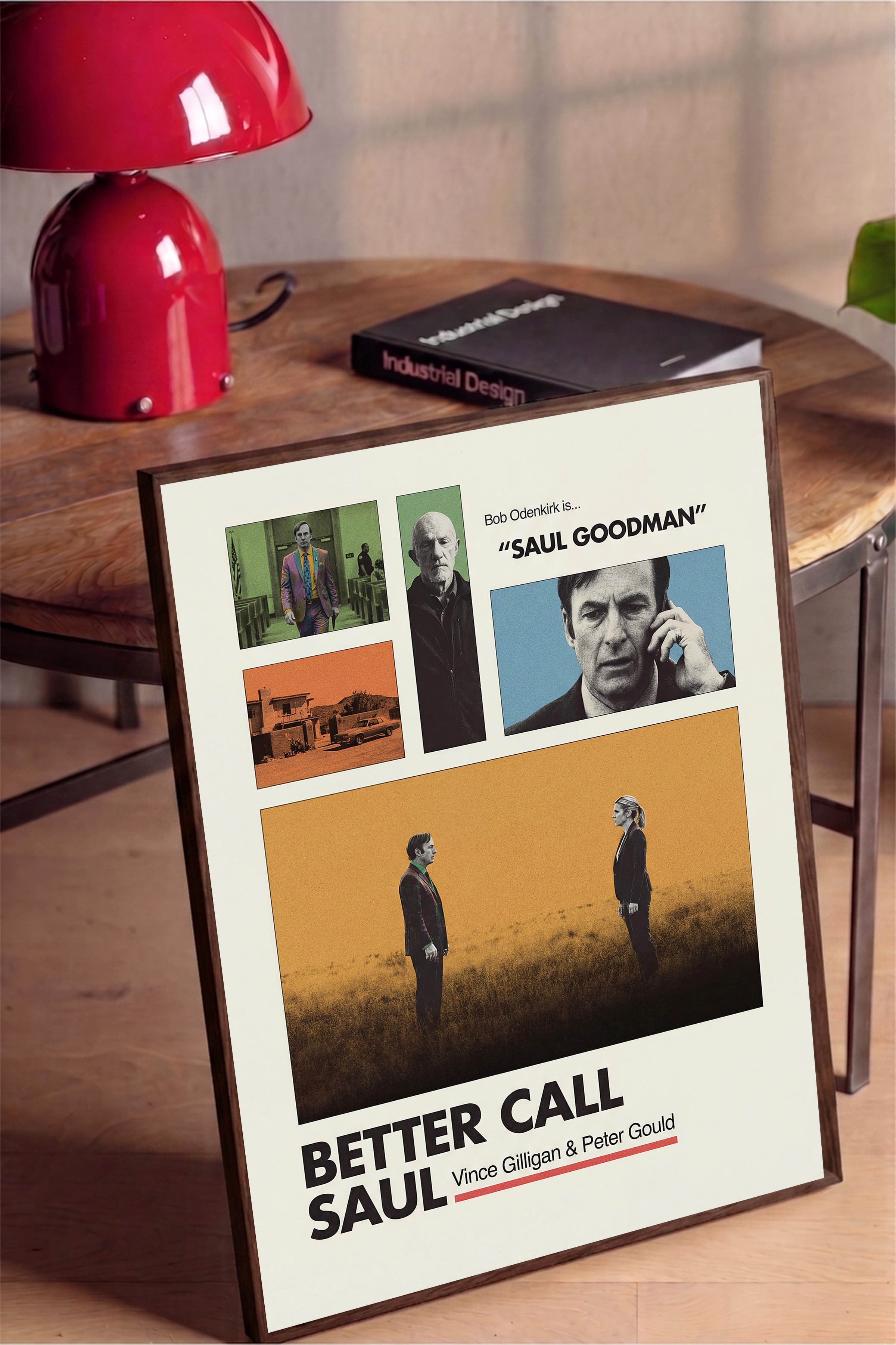 Better Call Saul Kahverengi Çerçeveli Poster, Sinema ve Dizi Tablo, Film Dizi Afişleri NO:112921