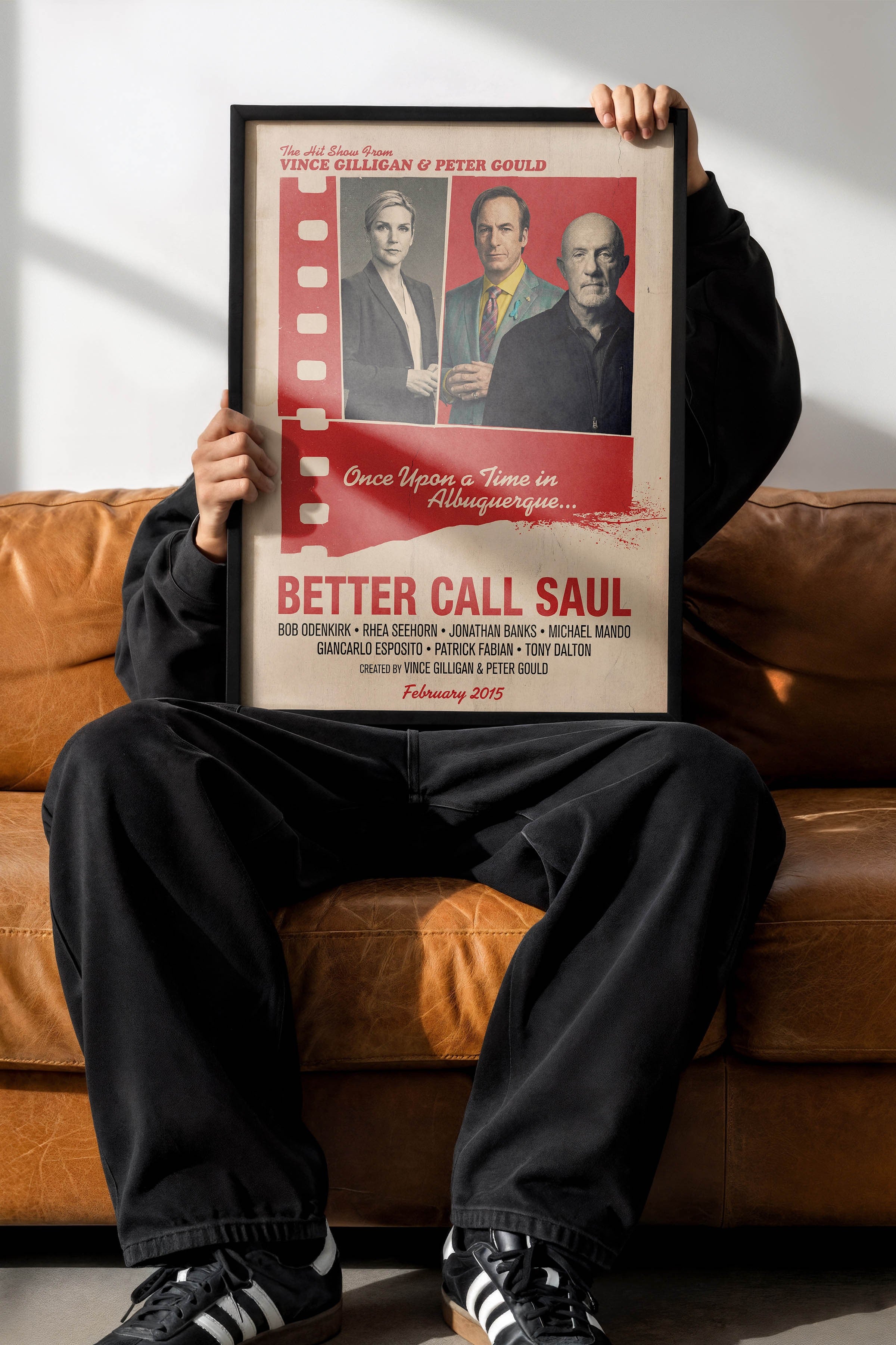 Better Call Saul Siyah Çerçeveli Poster, Sinema ve Dizi Tablo, Film Dizi Afişleri NO:112871