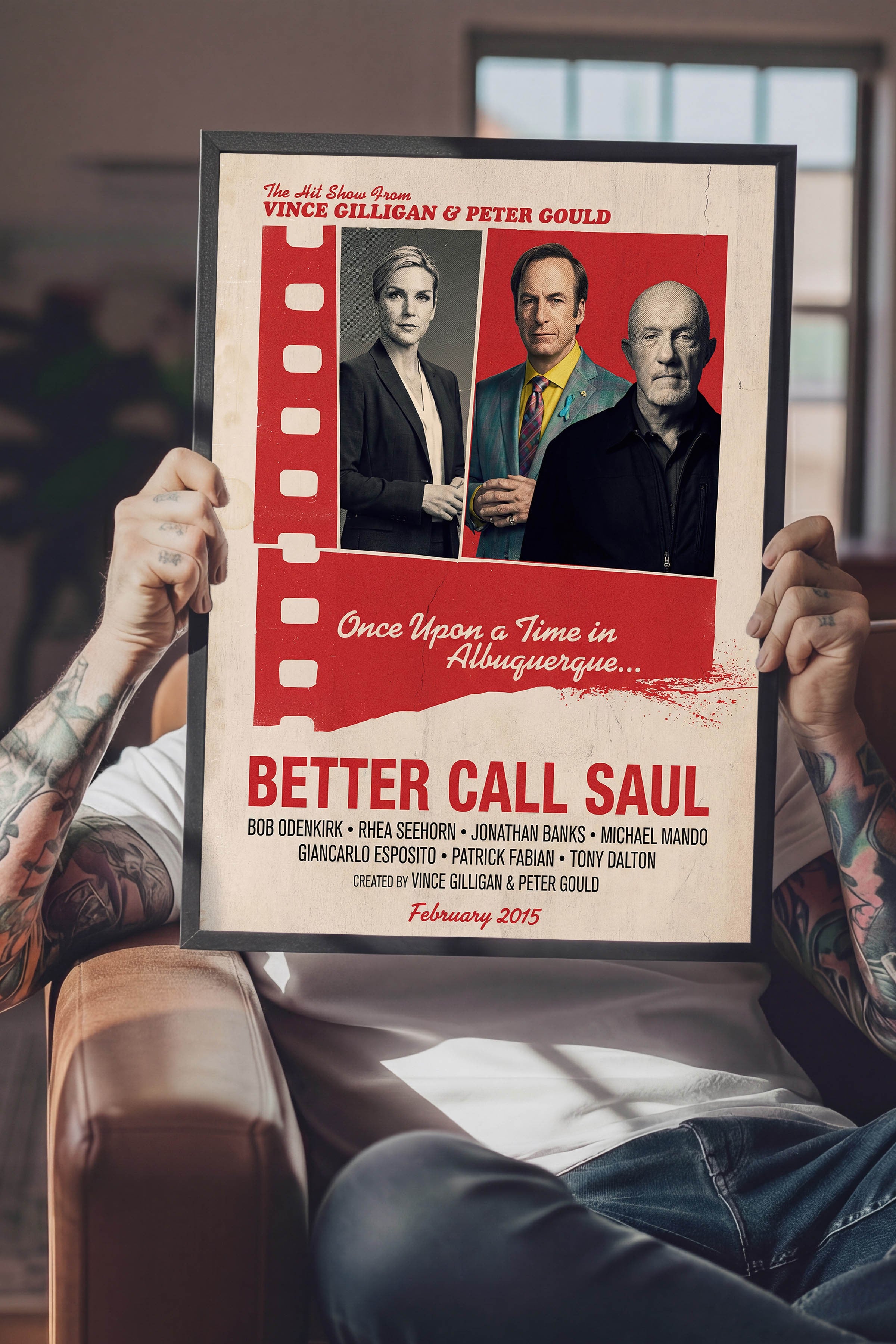 Better Call Saul Siyah Çerçeveli Poster, Sinema ve Dizi Tablo, Film Dizi Afişleri NO:112871