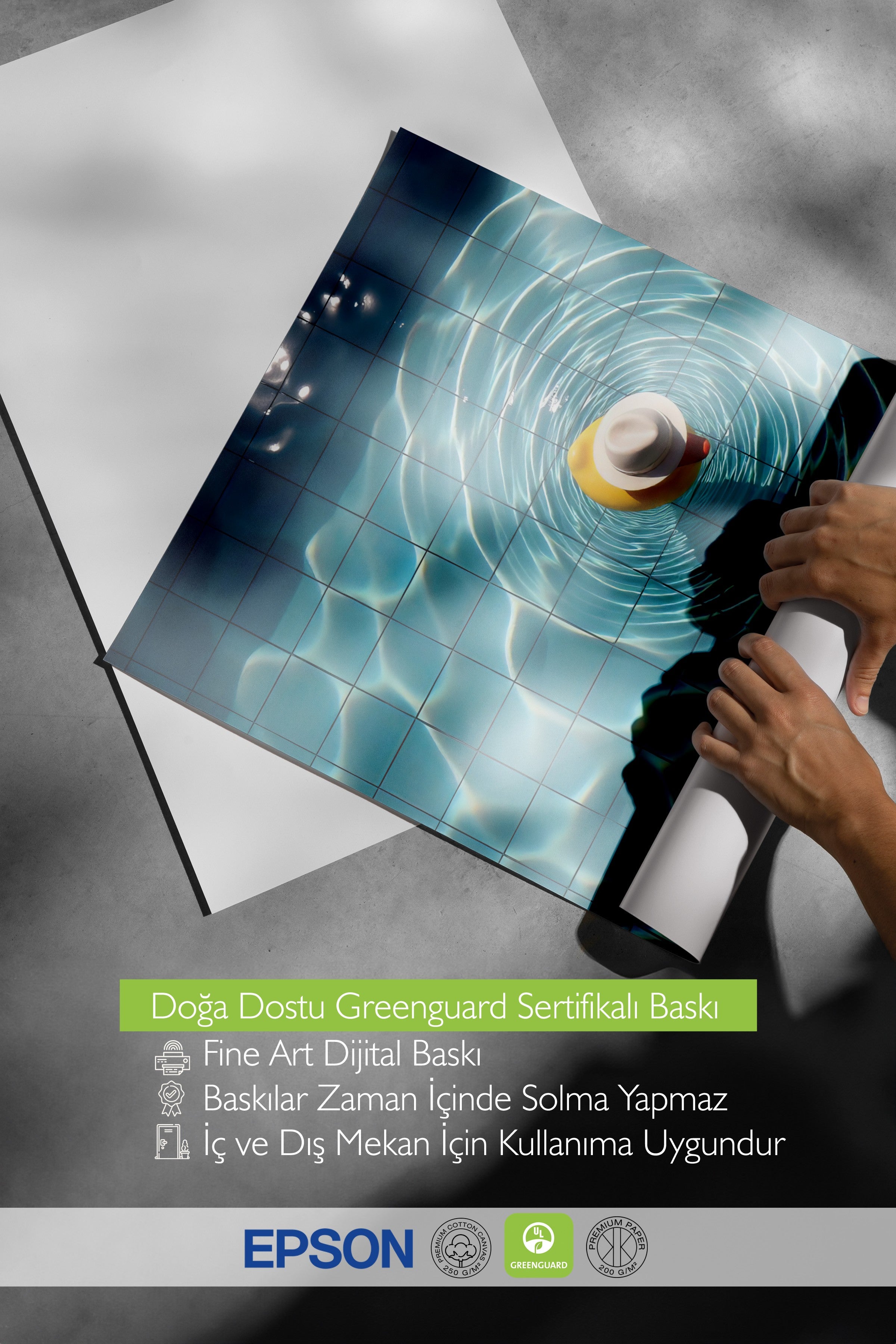 Beyaz Çerçeveli Poster, Sarı Ördek, Fotoğraf, Sarı Renk Poster, 2025 Yaz Seçkisi, NO:109614