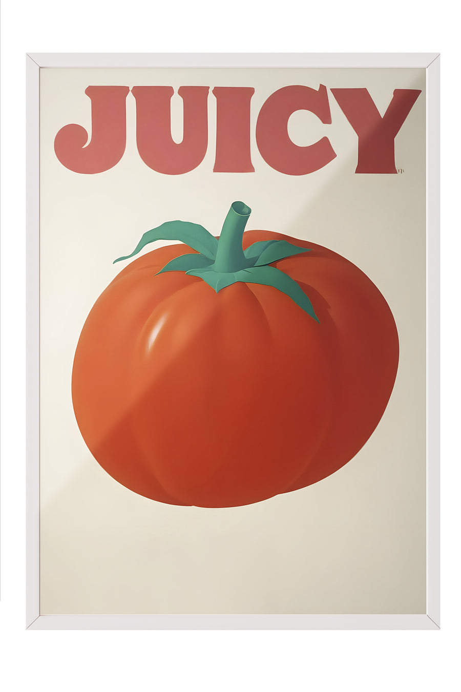 Beyaz Çerçeveli Tablo, Juicy, Comfort Serisi Mutfak Duvar Tablosu, NO:109070