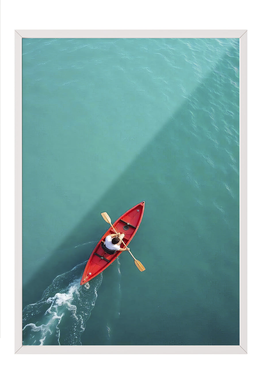Kano ile Su Üzerinde Poster Poster – Beyaz Çerçeveli Tablo