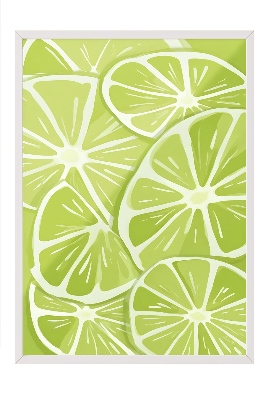 Limon Dilimleri Poster – Beyaz Çerçeveli Tablo