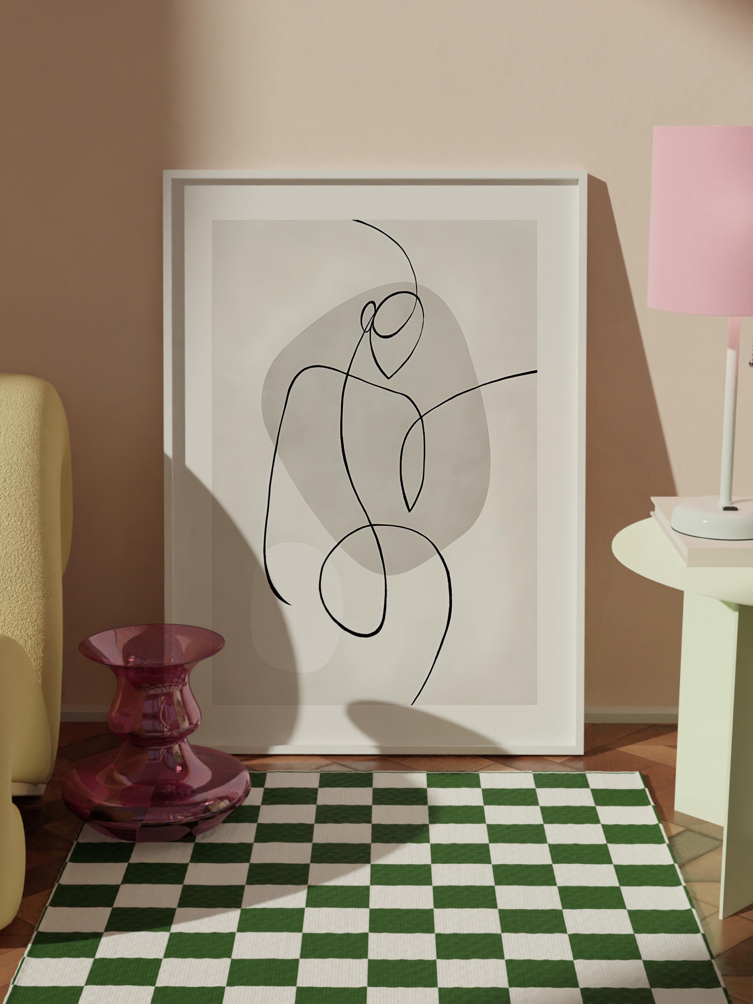 Beyaz Çerçeveli Tablo, Poster ve Çerçeve Seti, Artful Lines Comfort Serisi NO:108577