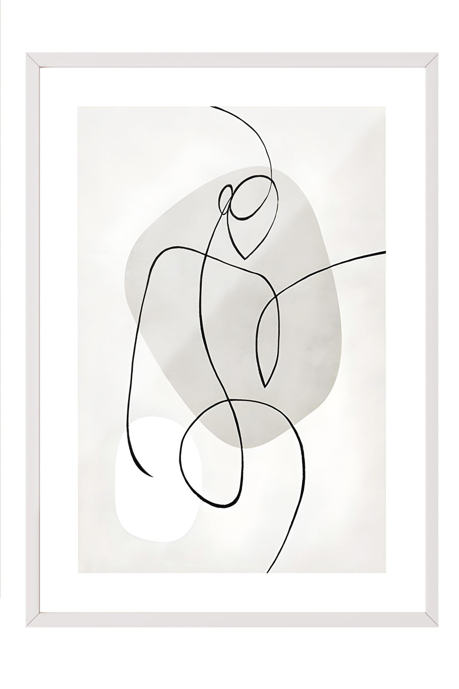 Beyaz Çerçeveli Tablo, Poster ve Çerçeve Seti, Artful Lines Comfort Serisi NO:108577