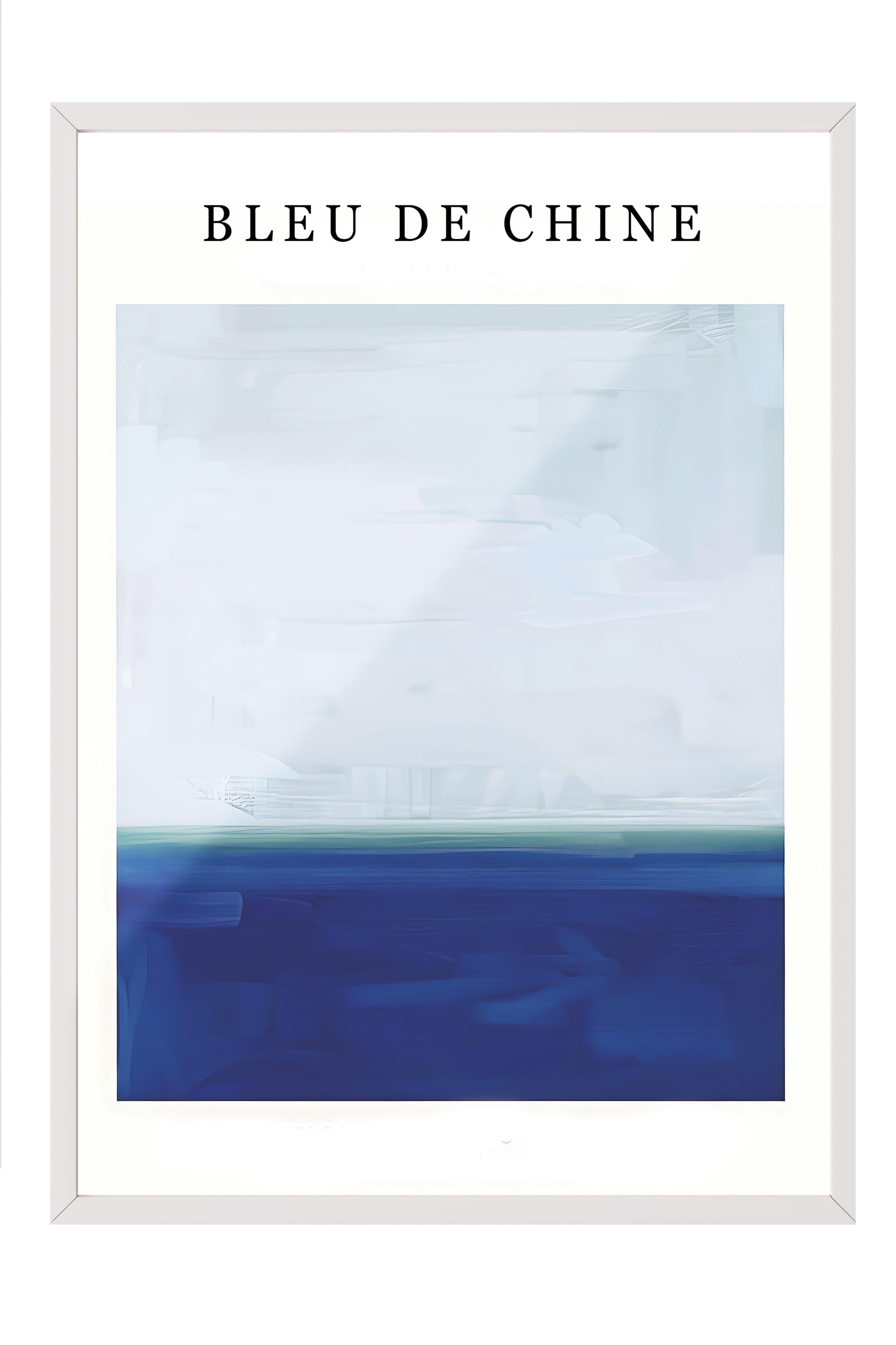 Beyaz Çerçeveli Tablo, Poster ve Çerçeve Seti,  Duvar Tablosu, Bleu de Chine Comfort Serisi NO:108604