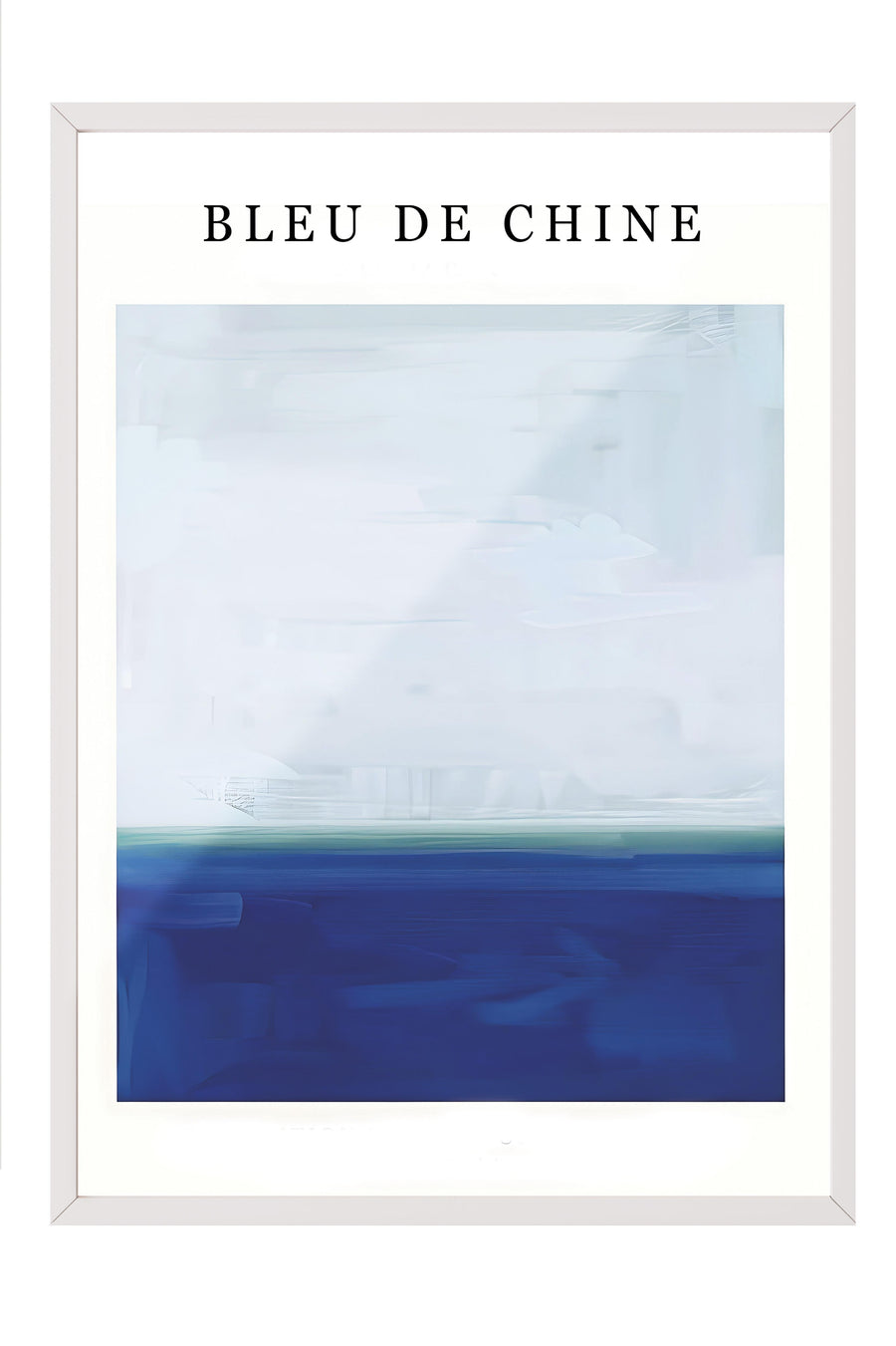 Beyaz Çerçeveli Tablo, Poster ve Çerçeve Seti,  Duvar Tablosu, Bleu de Chine Comfort Serisi NO:108604
