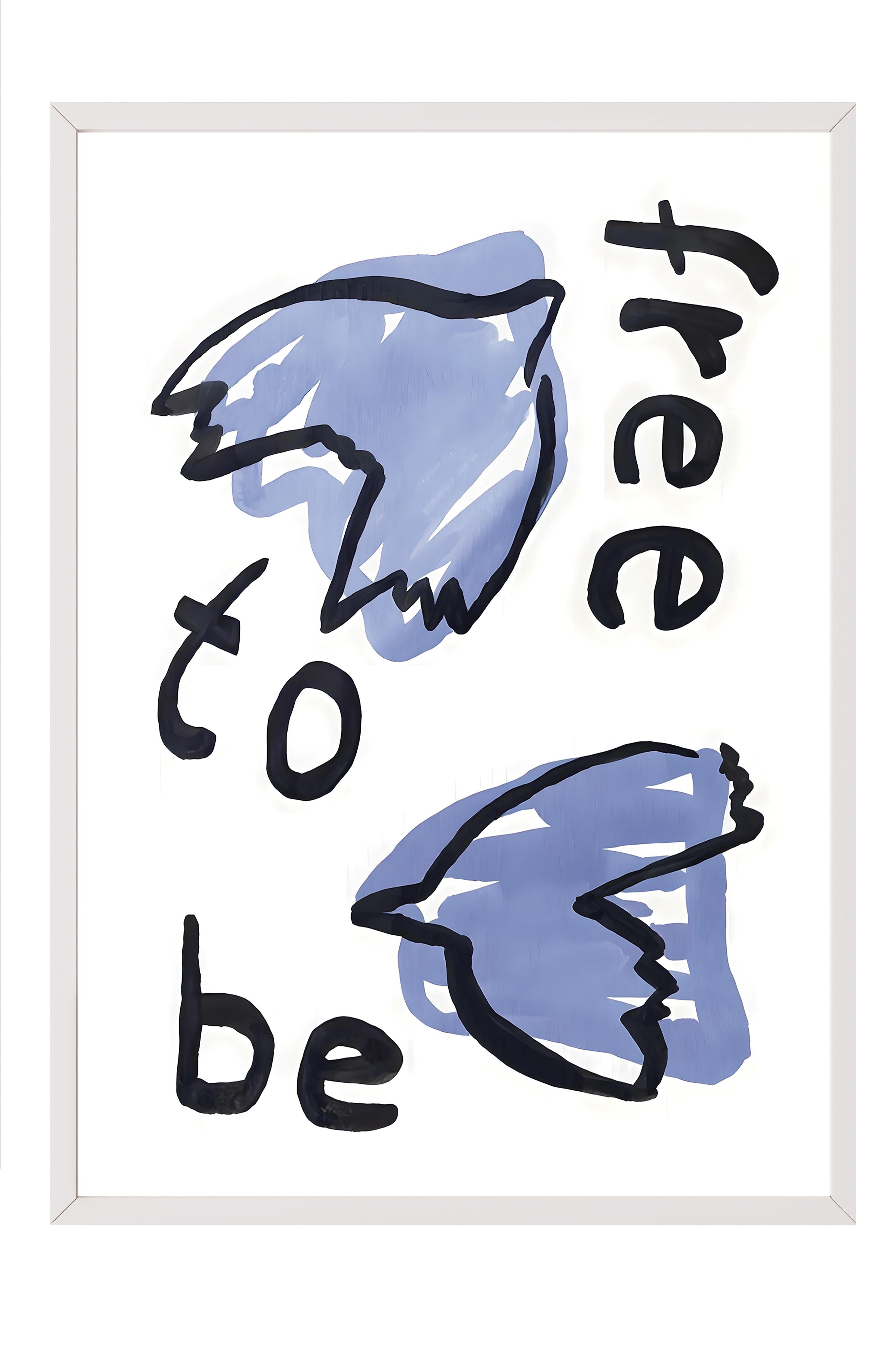 Beyaz Çerçeveli Tablo, Poster ve Çerçeve Seti,  Duvar Tablosu, Free to Be Comfort Serisi NO:108607