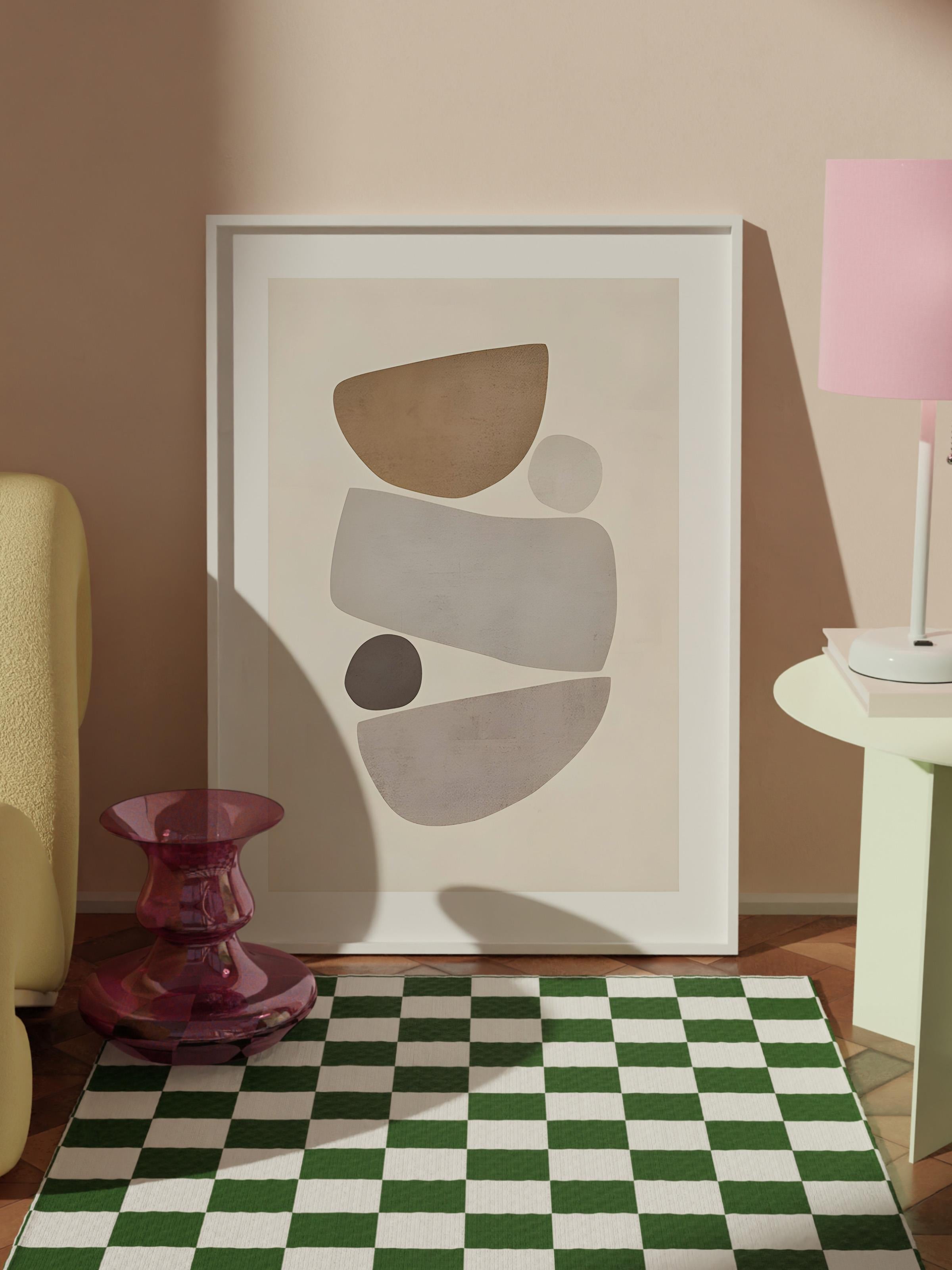 Beyaz Çerçeveli Tablo, Poster ve Çerçeve Seti, Harmonic Comfort Serisi NO:108578