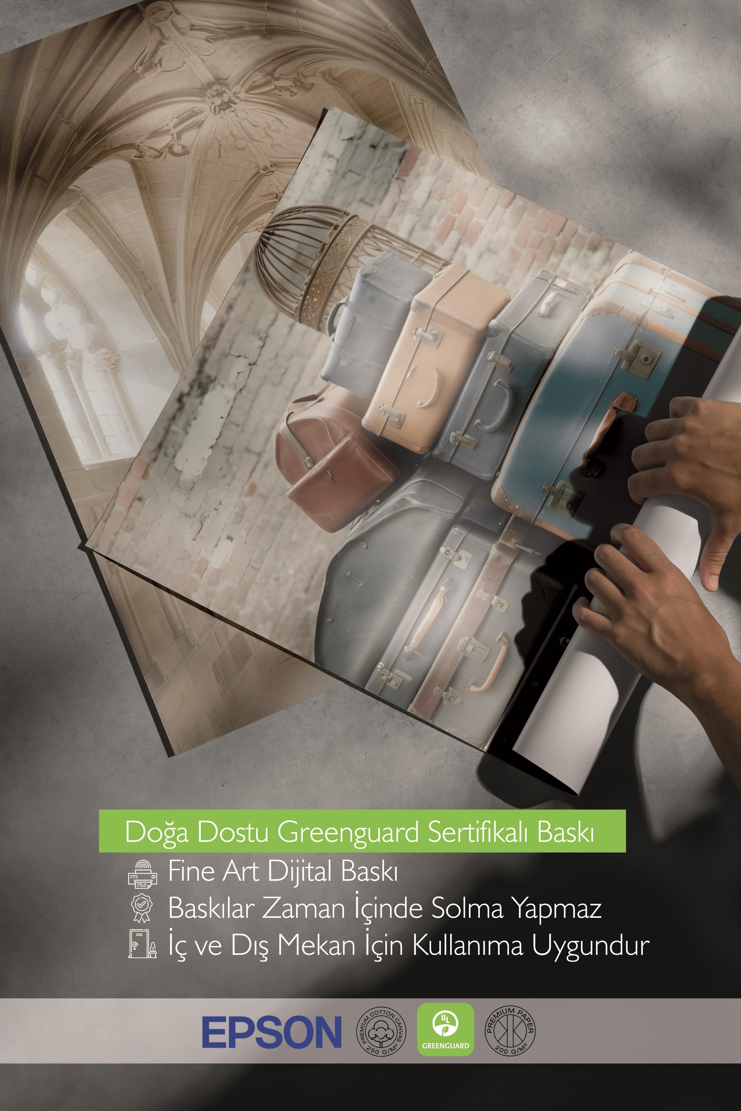 Beyaz Çerçeveli Tablo Seti, Büyücü Okulu II Duvar Tablosu, 3 Adet Poster Seti, No:300686