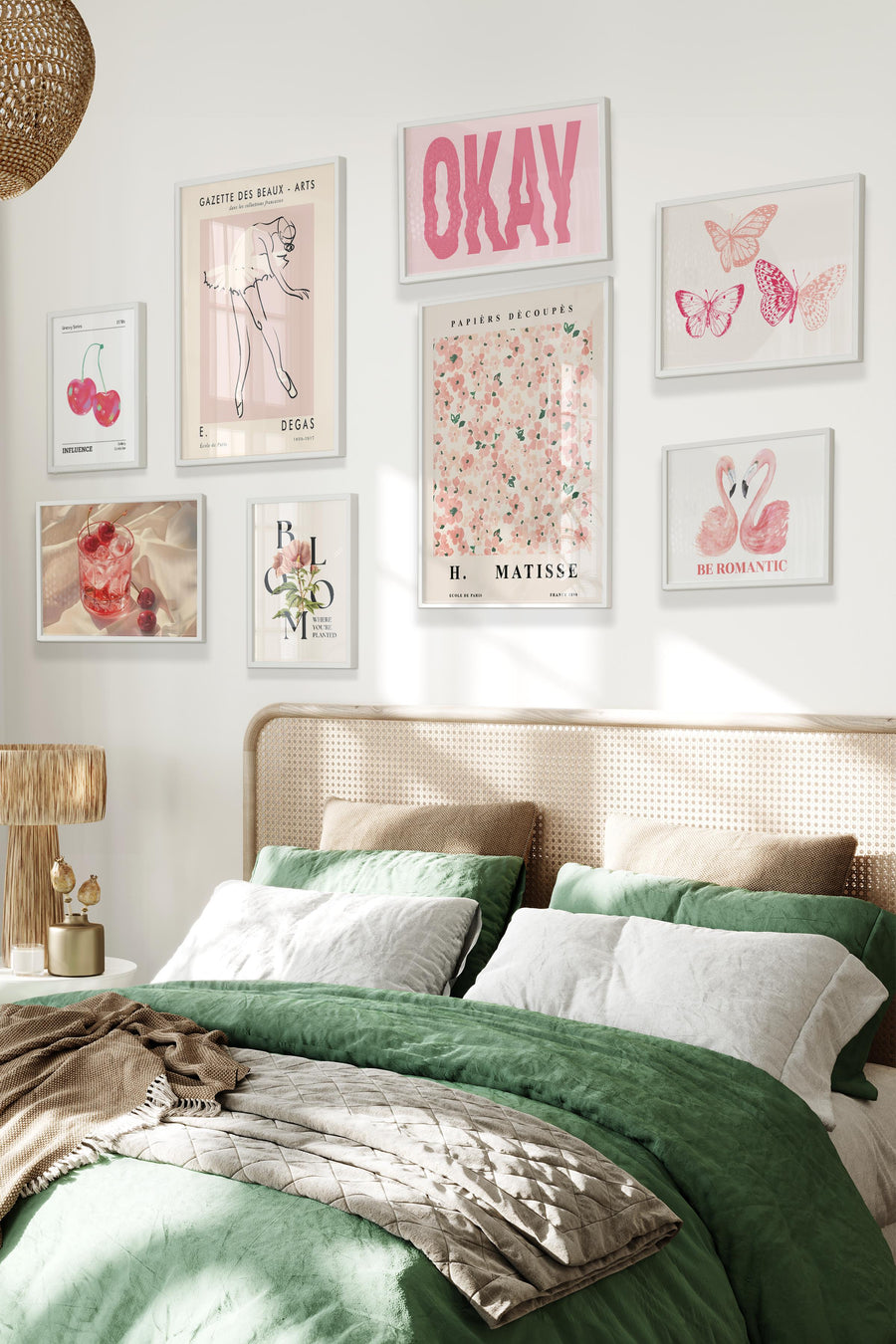Pastel Doknuşlar - Pembe Düşler Temalı Galeri Poster Seti NO:016