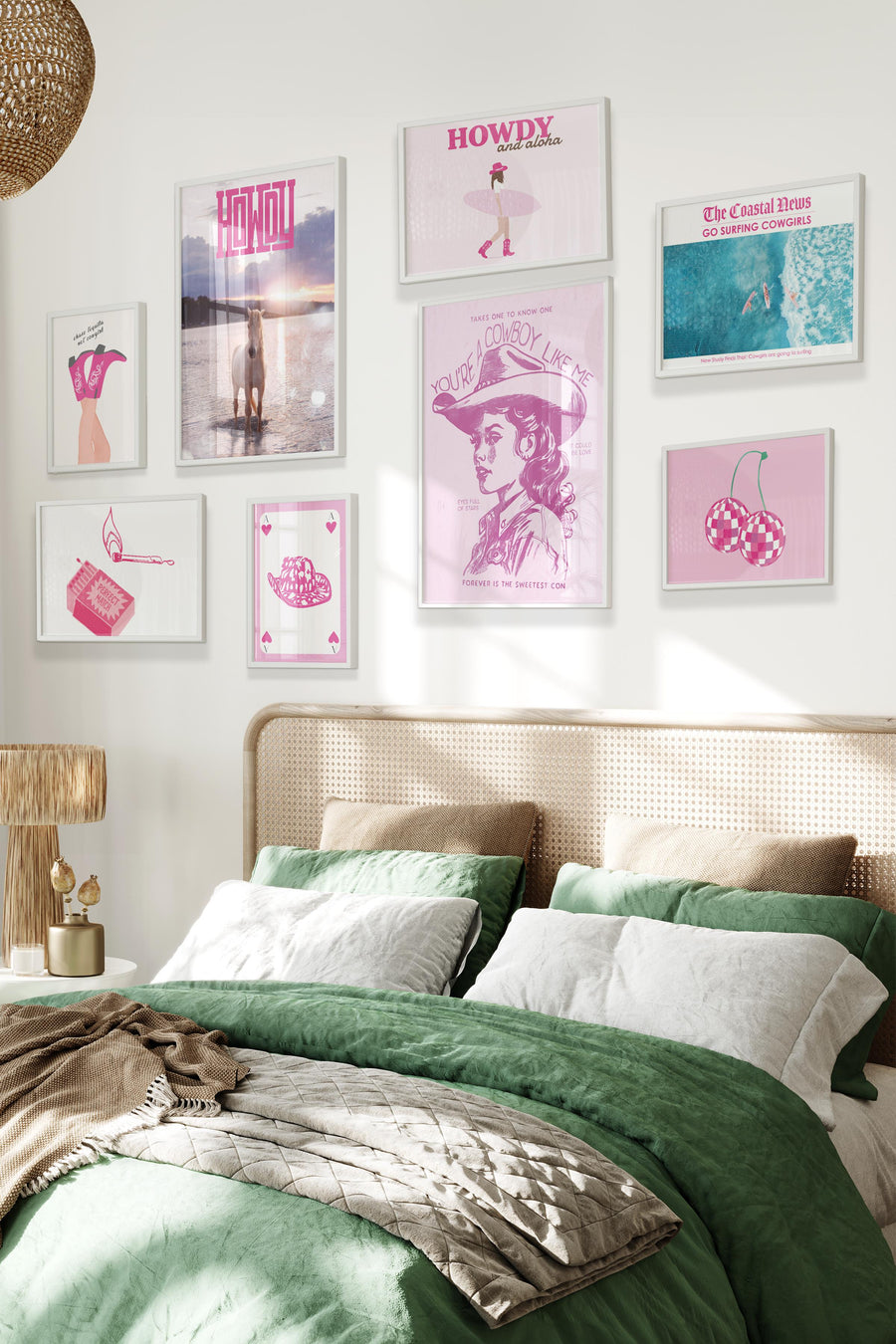 Pembe Sahil Temalı Galeri Poster Seti NO:020