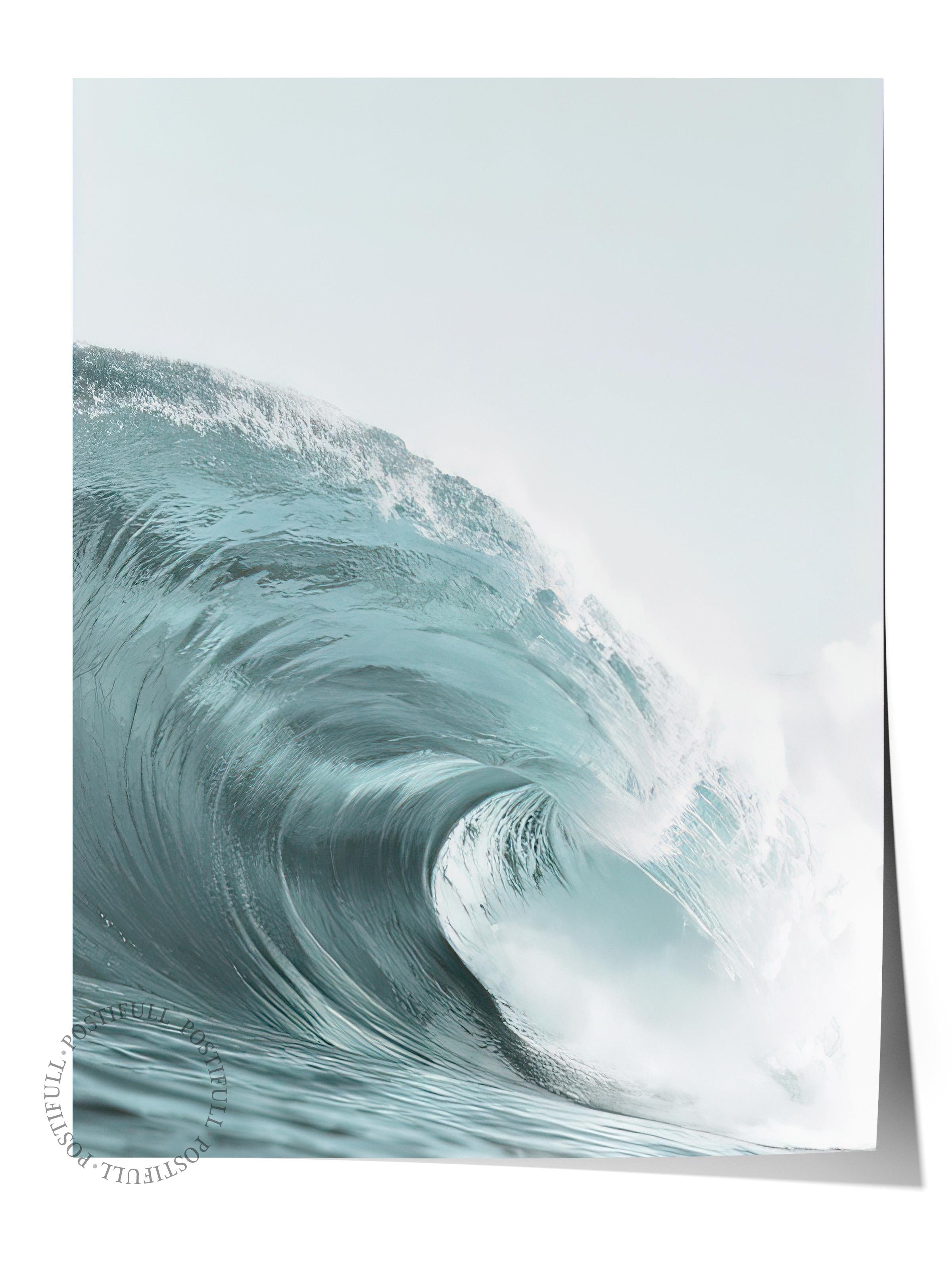 Big Wave Poster, Çerçevesiz Duvar Posteri, Dikey Duvar Tablosu Comfort Serisi NO:108421