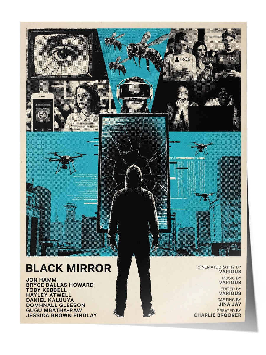 Black Mirror Posteri, Sinema ve Dizi Tablo Posterleri, Film Dizi Afişleri NO:112788