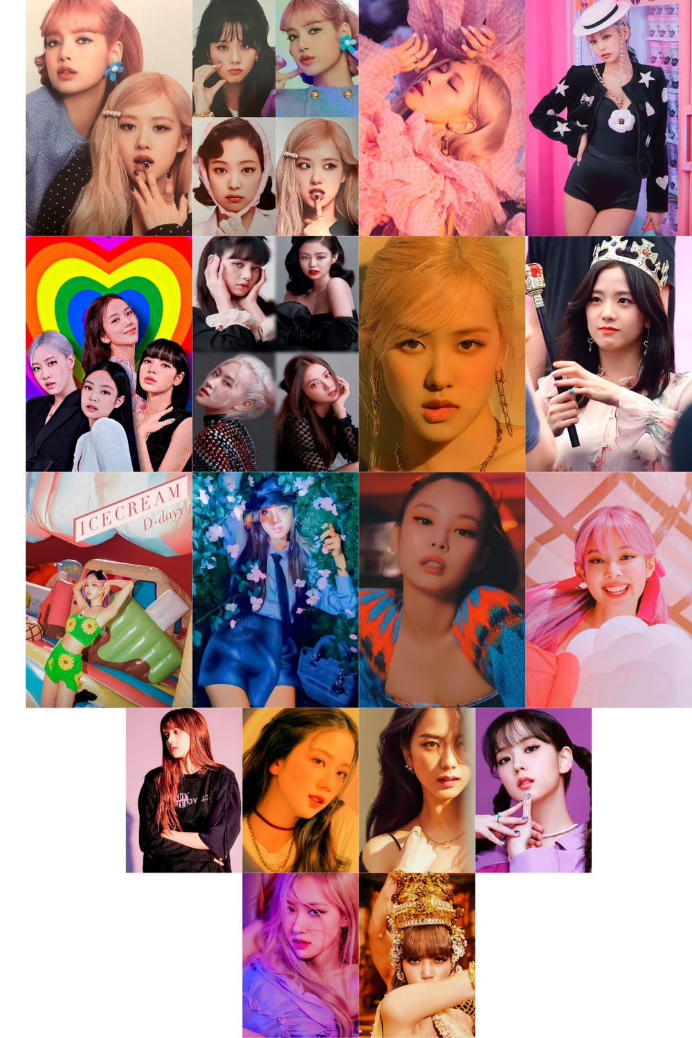 Blackpink Poster Seti - 50 Adet Black Pink Duvar Posteri Kolaj Seti